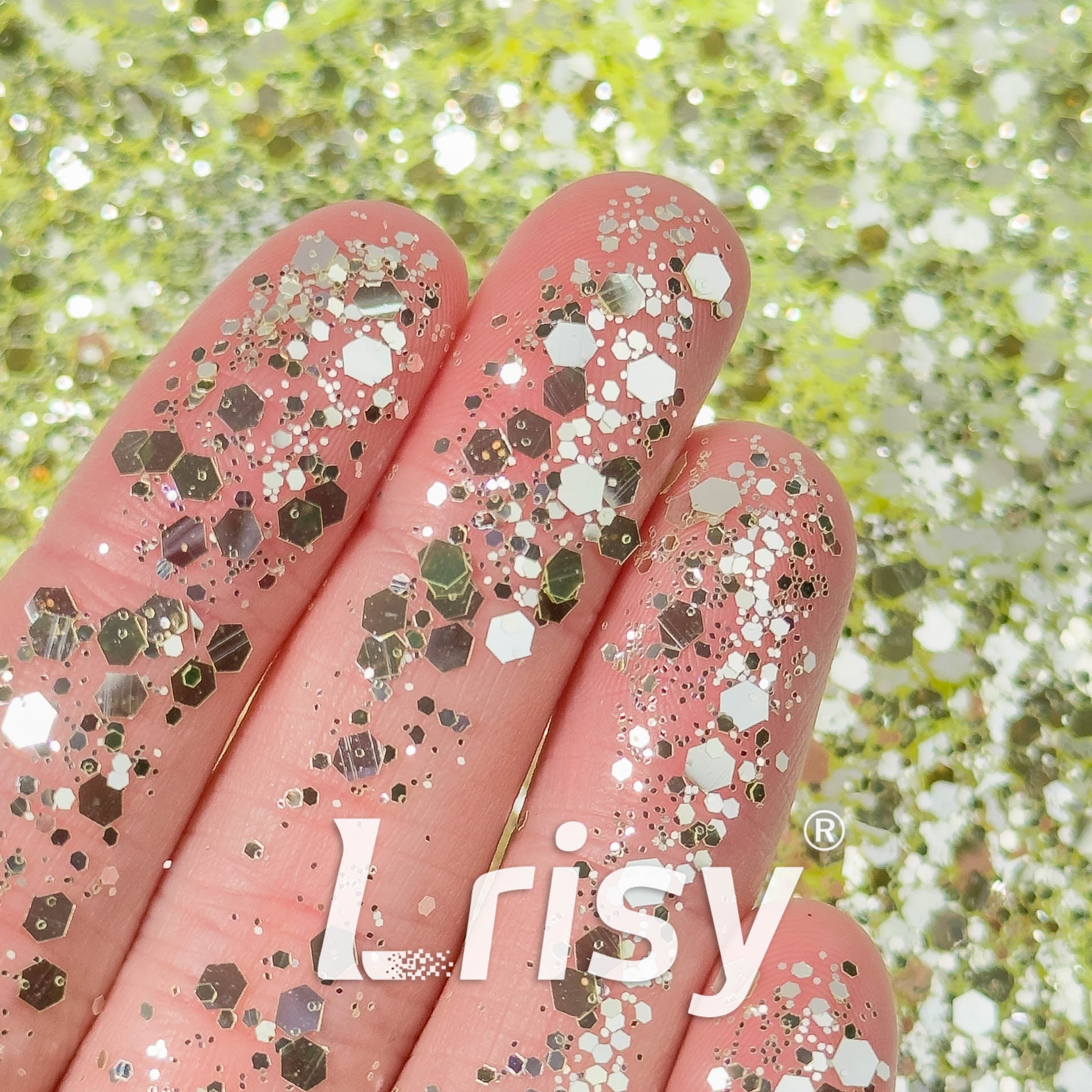 Lrisy High Brightness Glitter Set/Kits 12 Colors