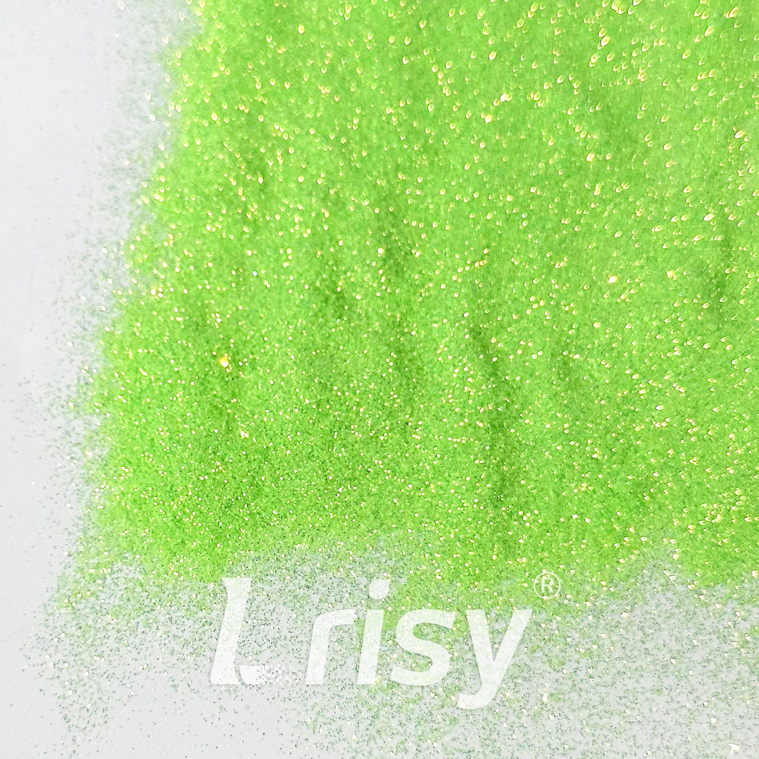 0.1mm Extra Fine Golden Highlighting Iridescent Green Glitter 1833