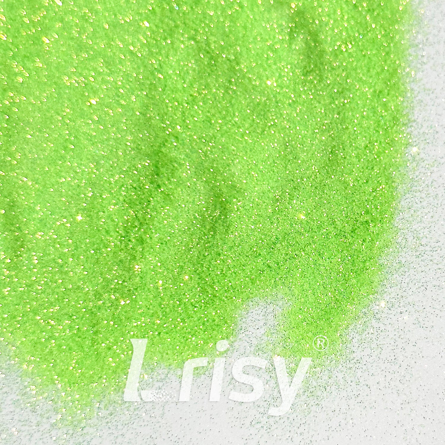 0.1mm Extra Fine Golden Highlighting Iridescent Green Glitter 1833