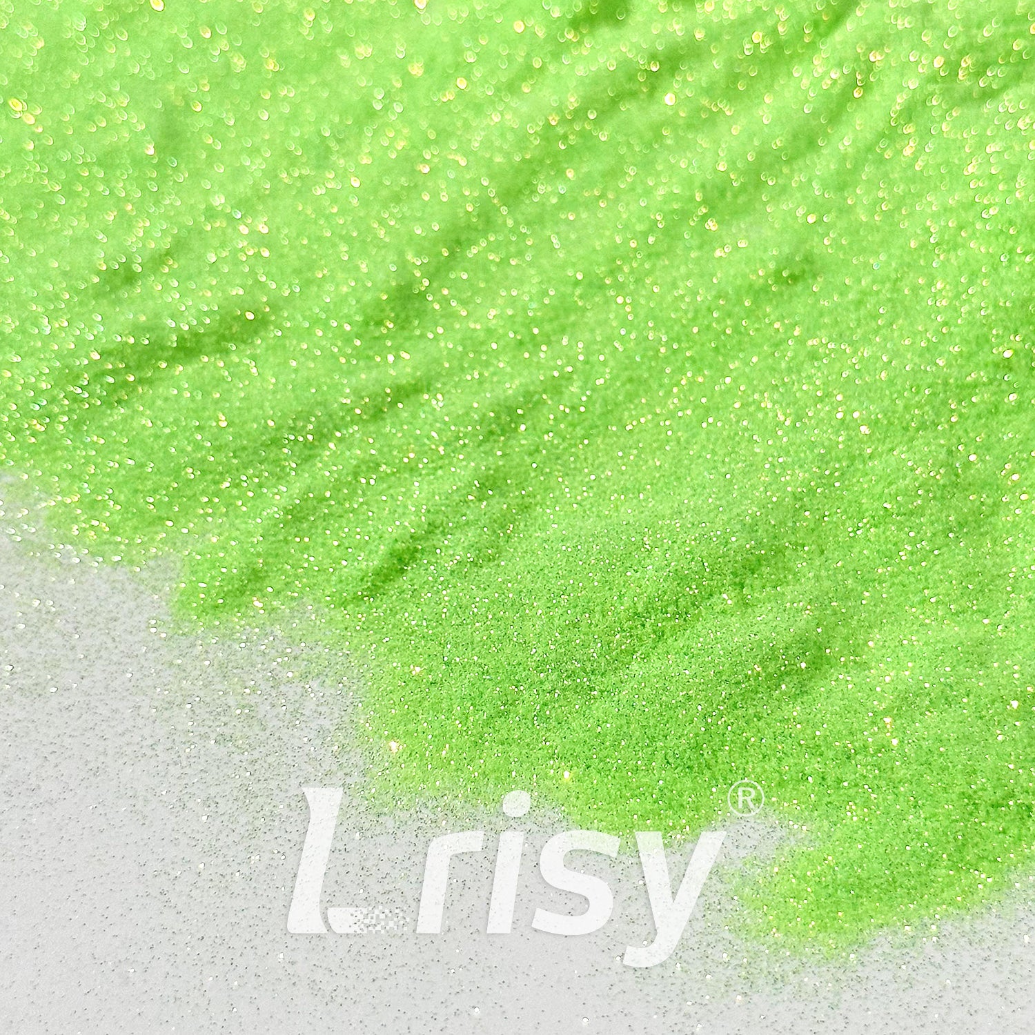 0.1mm Extra Fine Golden Highlighting Iridescent Green Glitter 1833