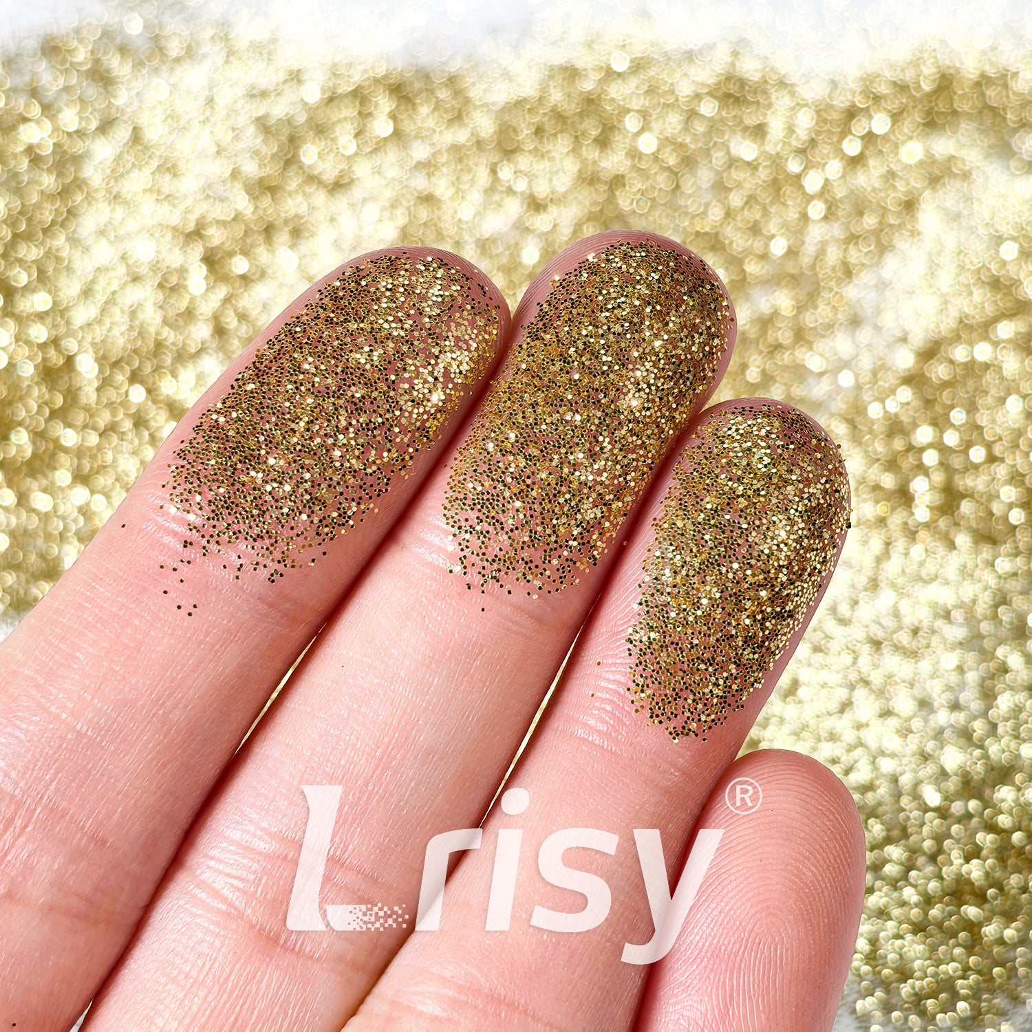 0.3mm Champagne Gold Pure Color Glitter B0210