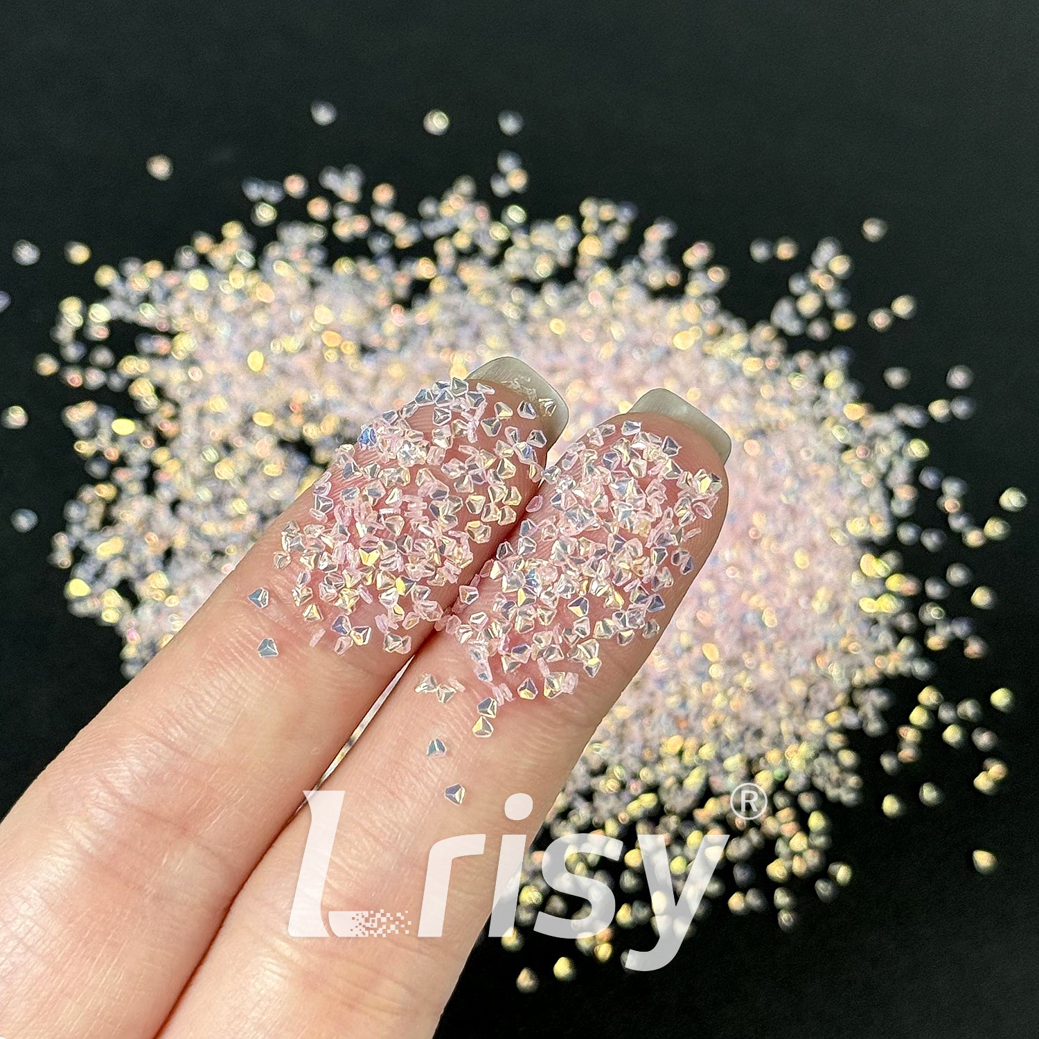 1.5mm 3D Diamond Shapes Dream Pink Glitter WG124