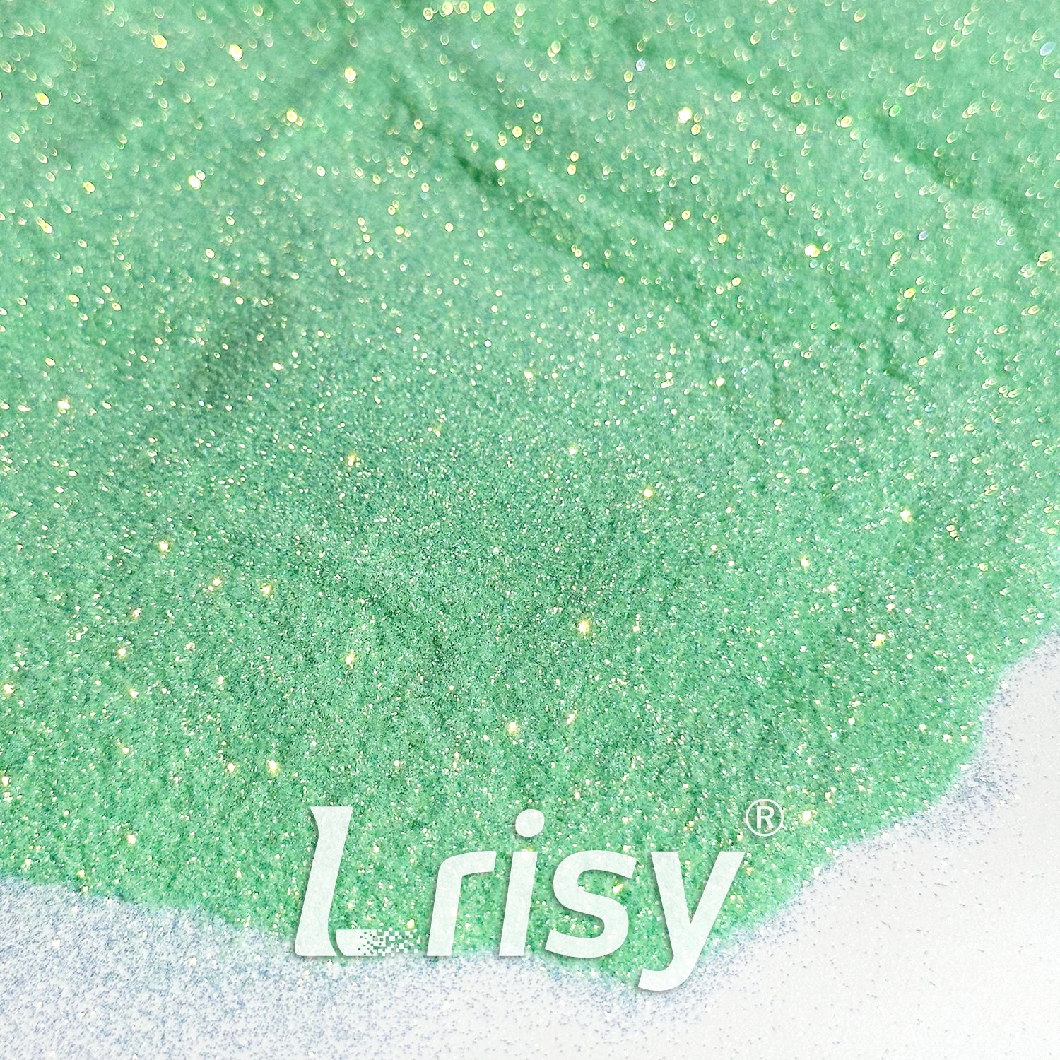 0.1mm Extra Fine Golden Highlighting Iridescent Bright Green Glitter 1804