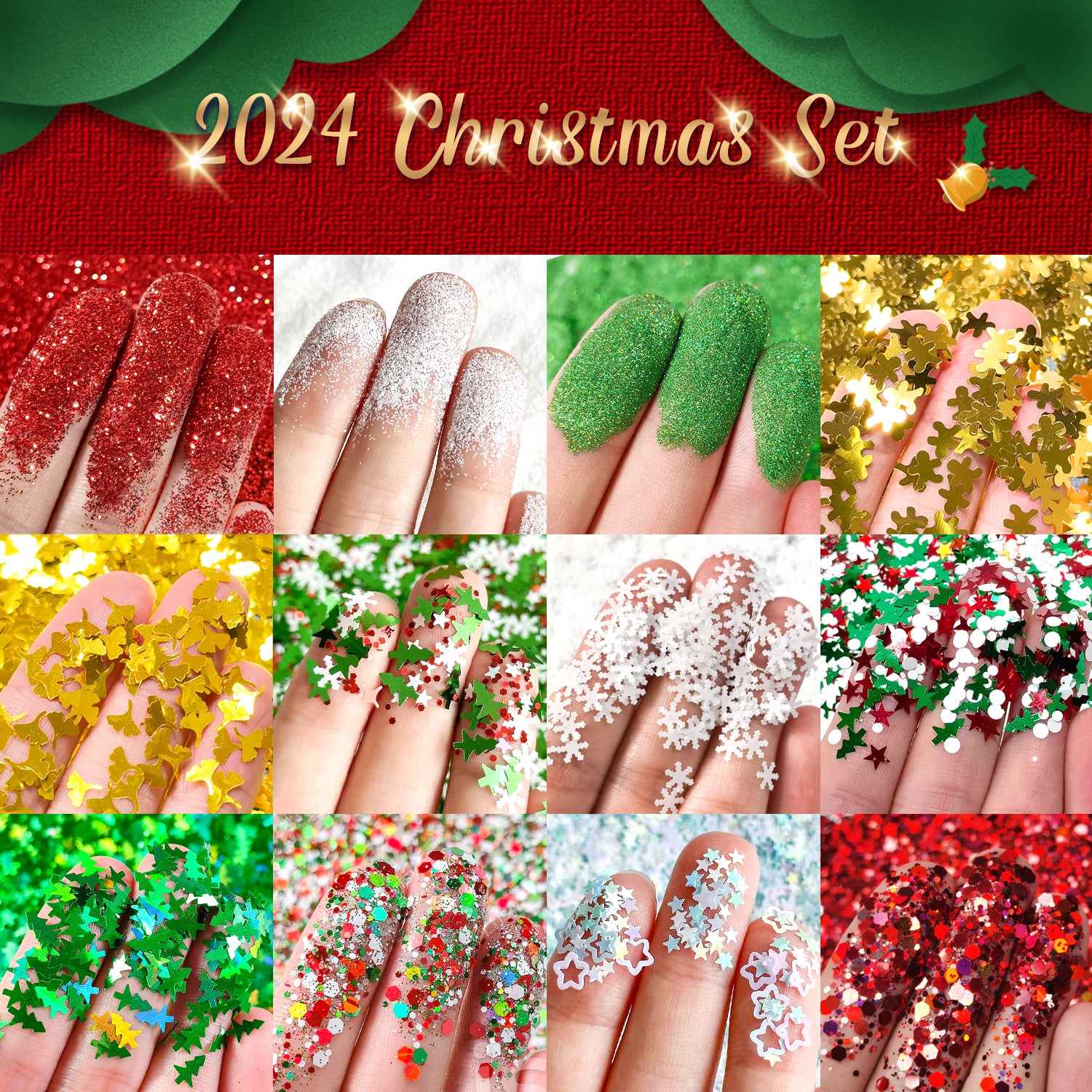 (2024) Lrisy Christmas Glitter Special Set/Kits Total 120g