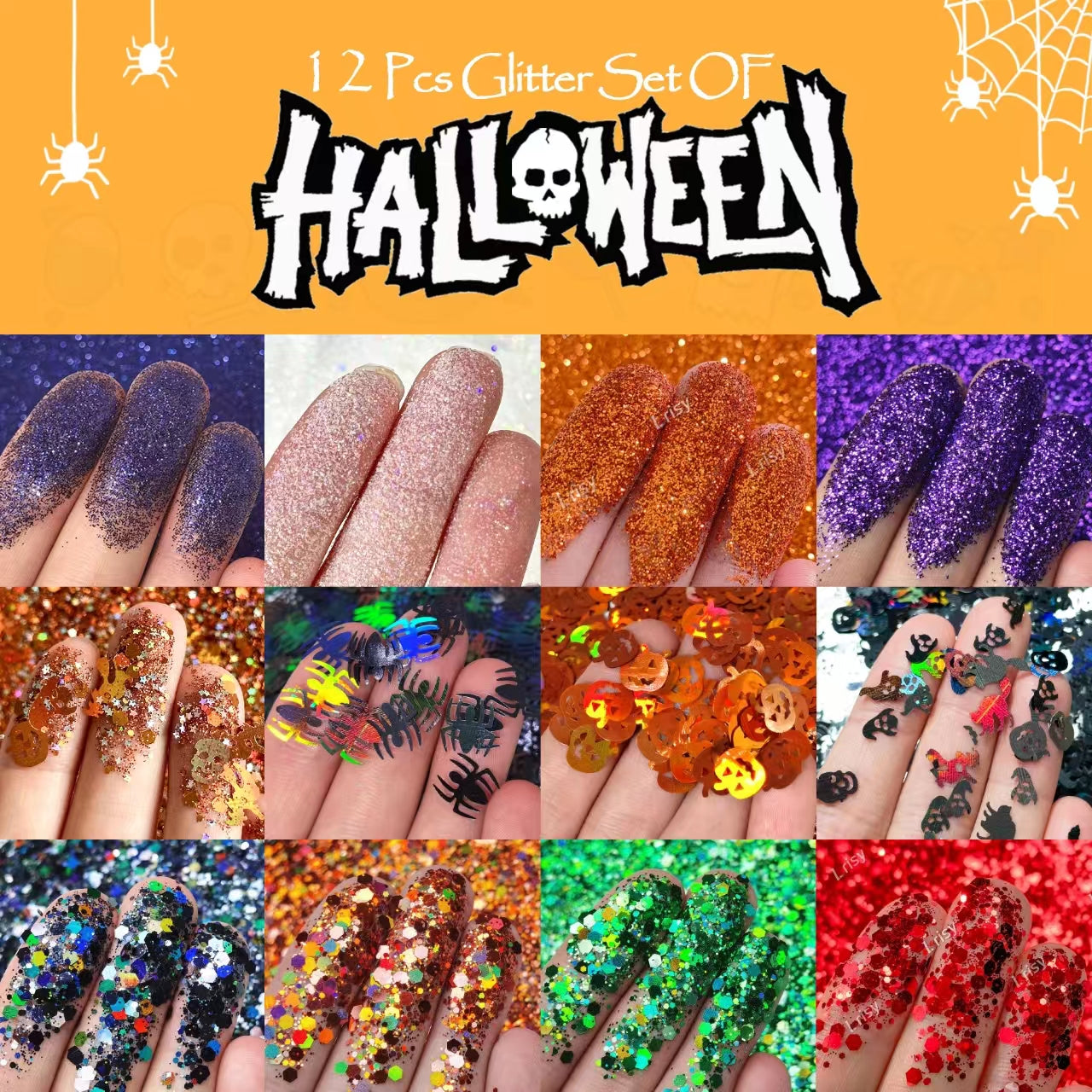 (2024) Lrisy Halloween Glitter Special Set/Kits Total 120g