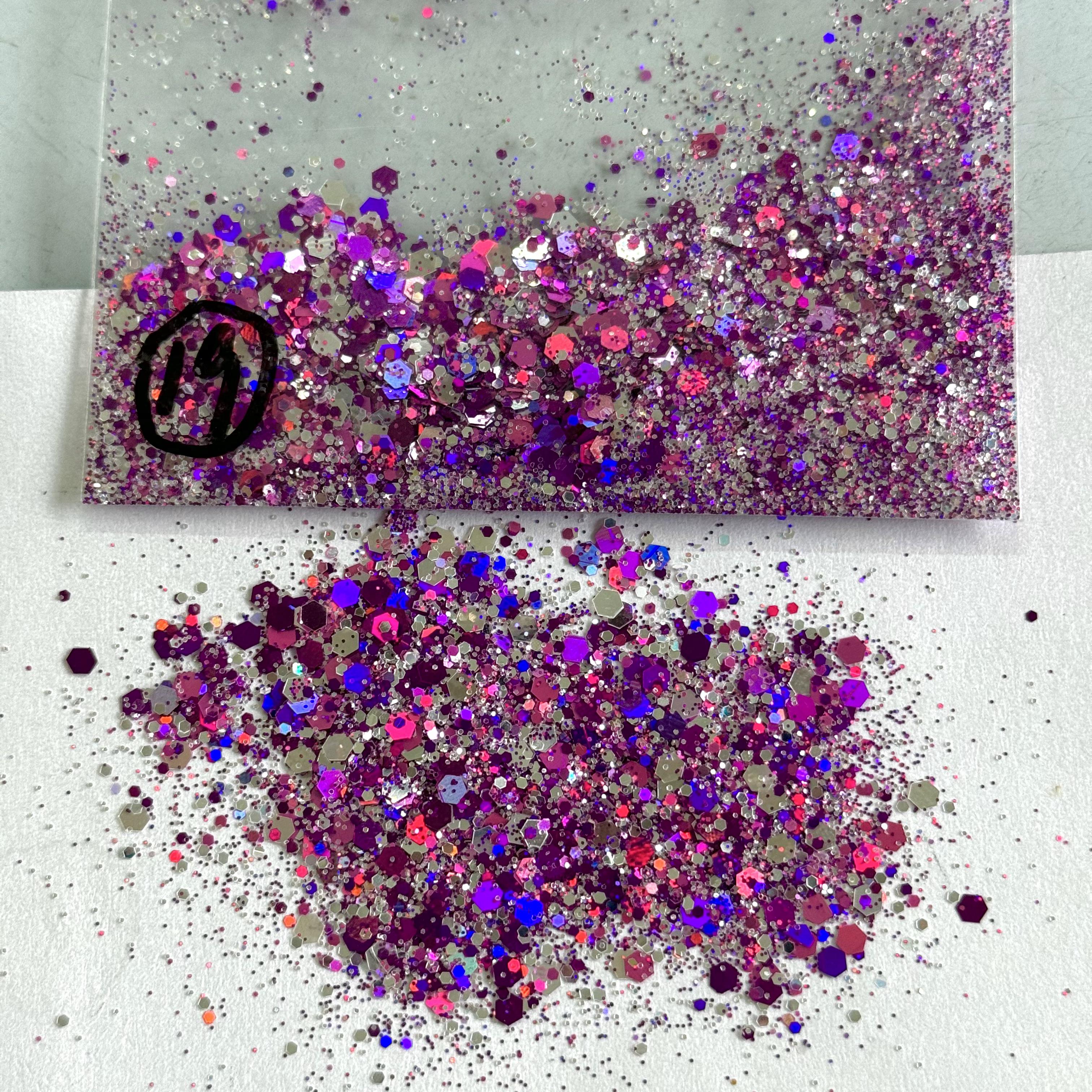 (By jennifer.jenn85)Purple Fairy Custom Mixed Glitter WAL667