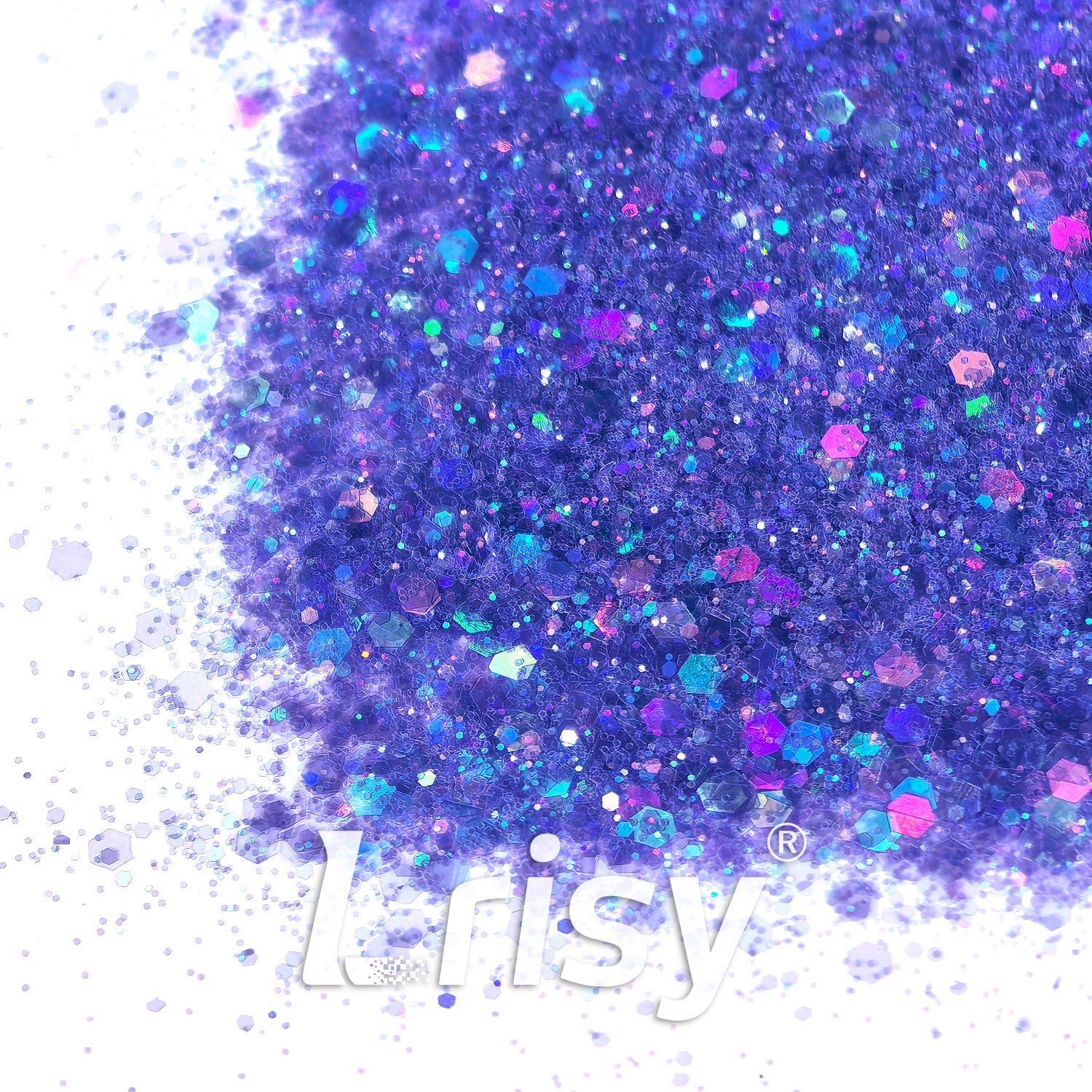 General Mixed Holographic Purple Hexagon Shaped Glitter HX6901