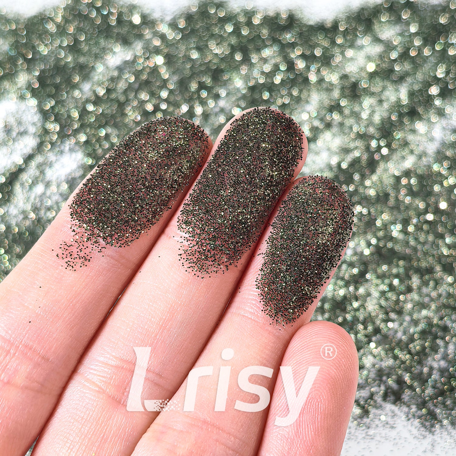 0.2mm Olive Green Pure Color Glitter B01006