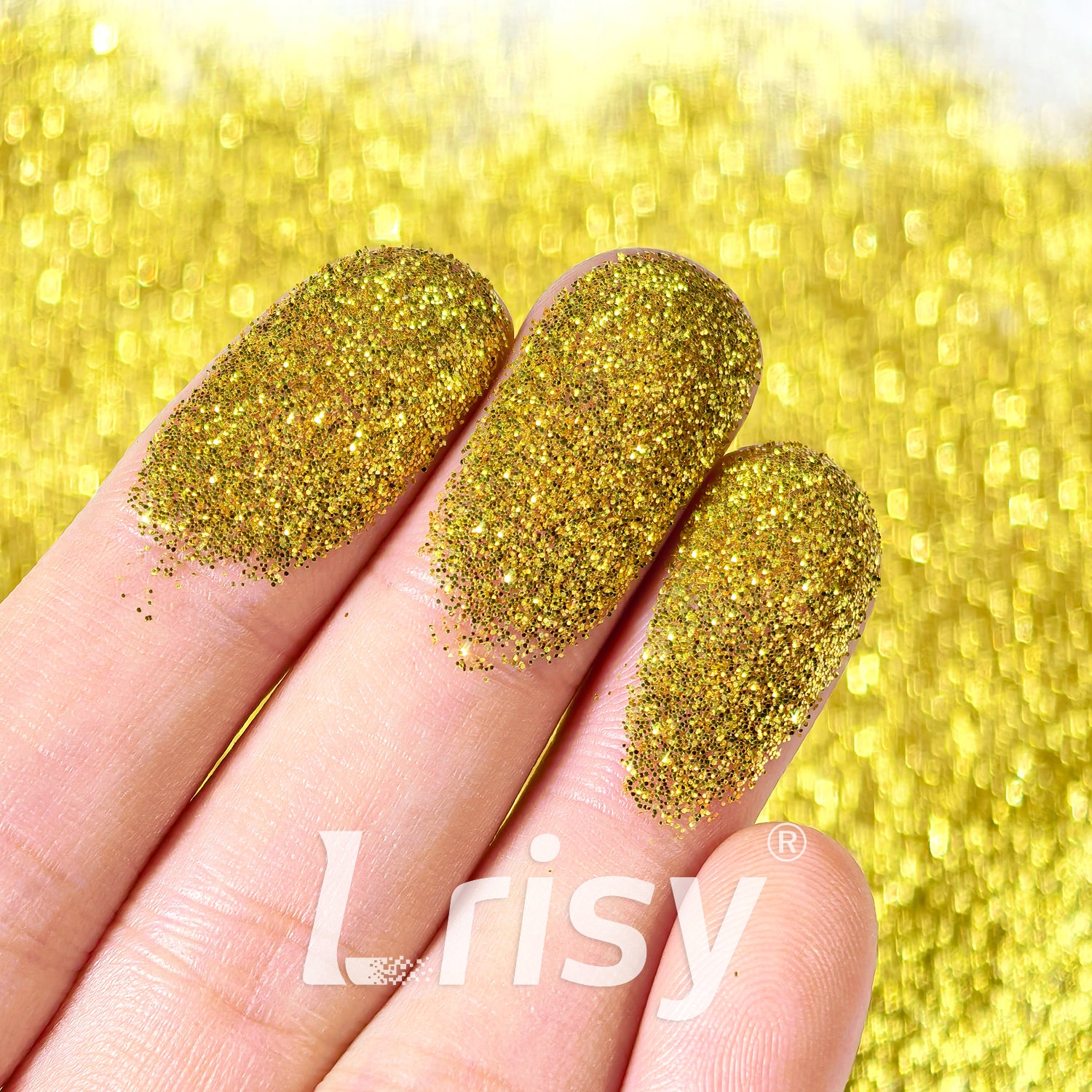 0.2mm Yellow Gold Pure Color Glitter B0203