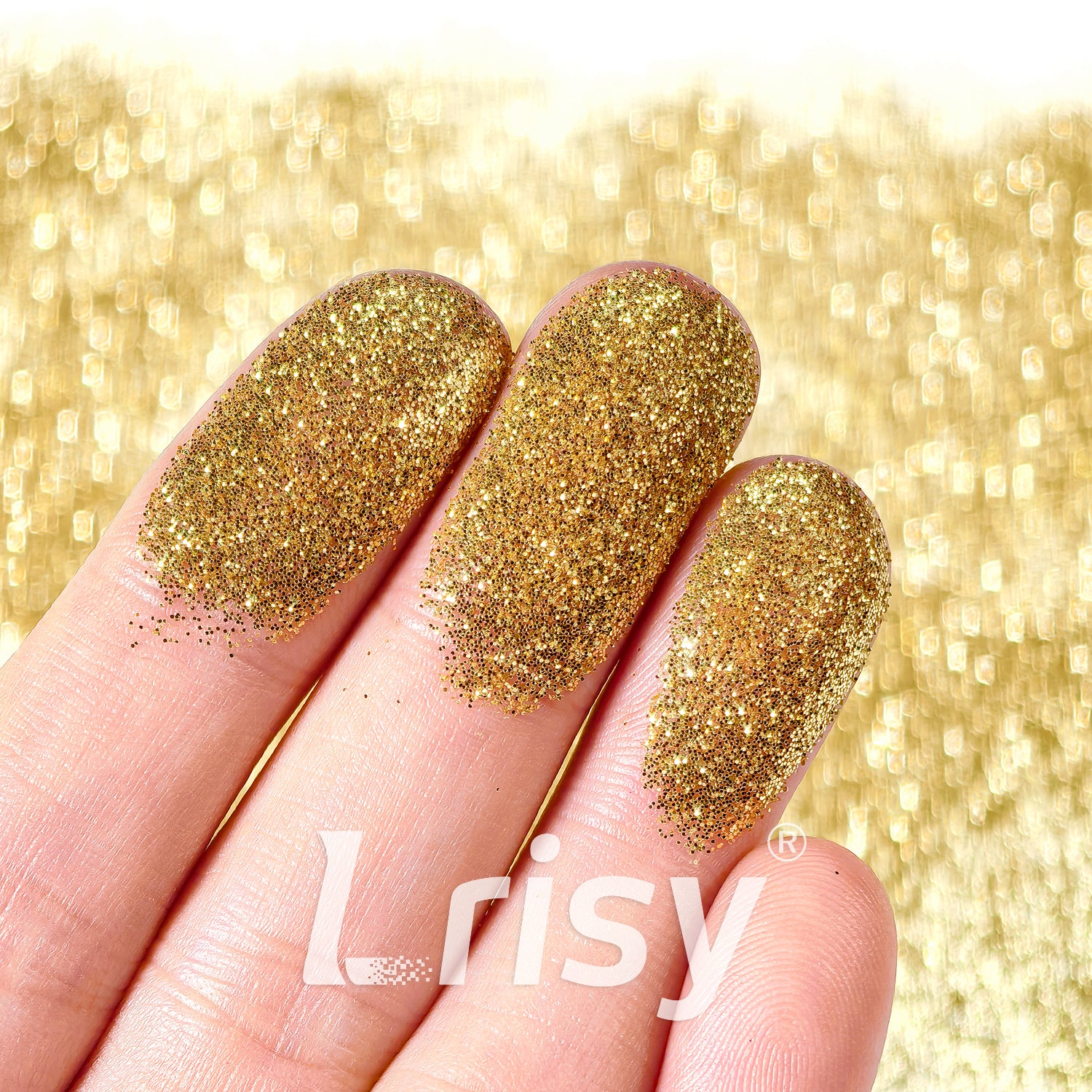 0.2mm Green Yellow Gold Pure Color Glitter B0206