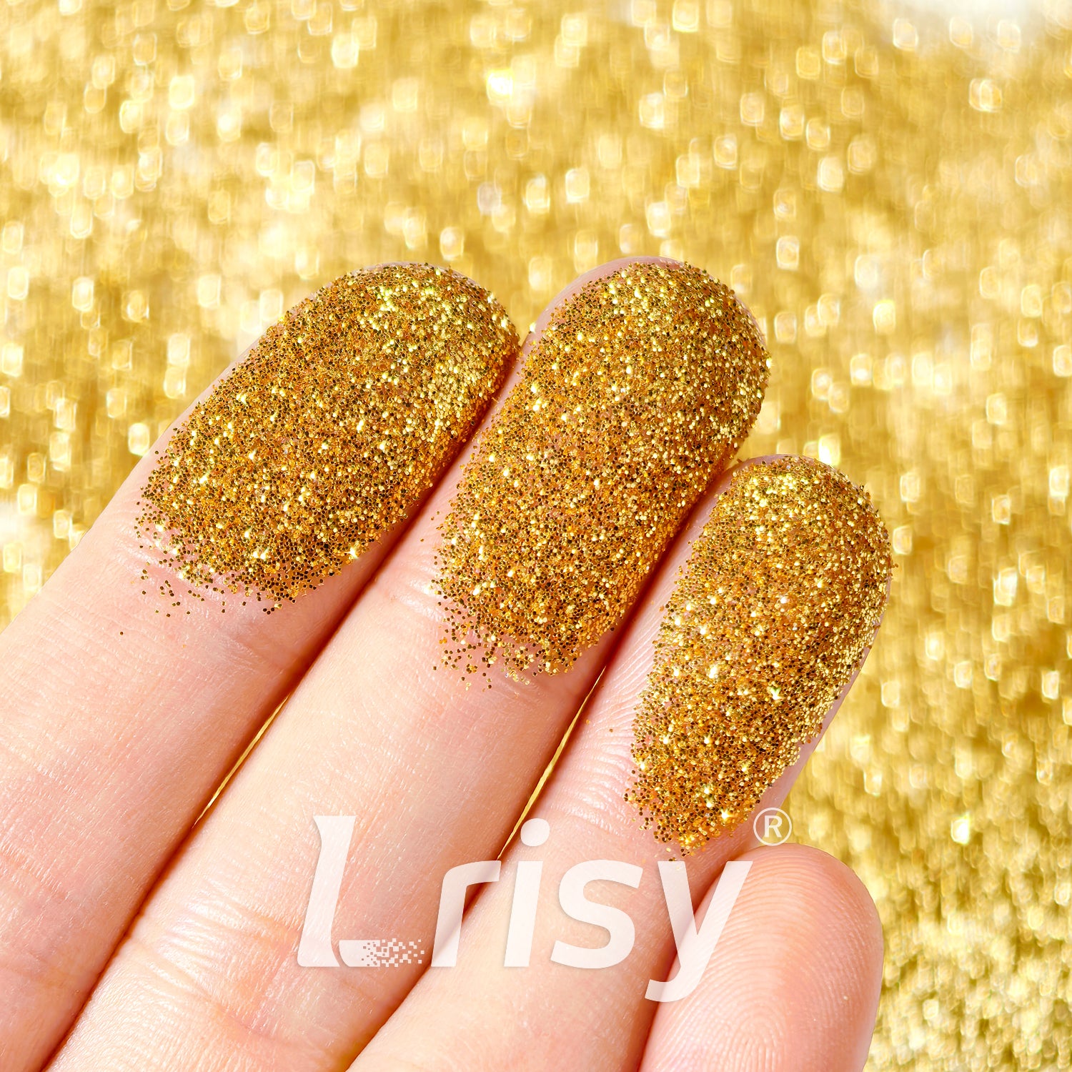 0.2mm Green Yellow Gold Pure Color Glitter B0206A