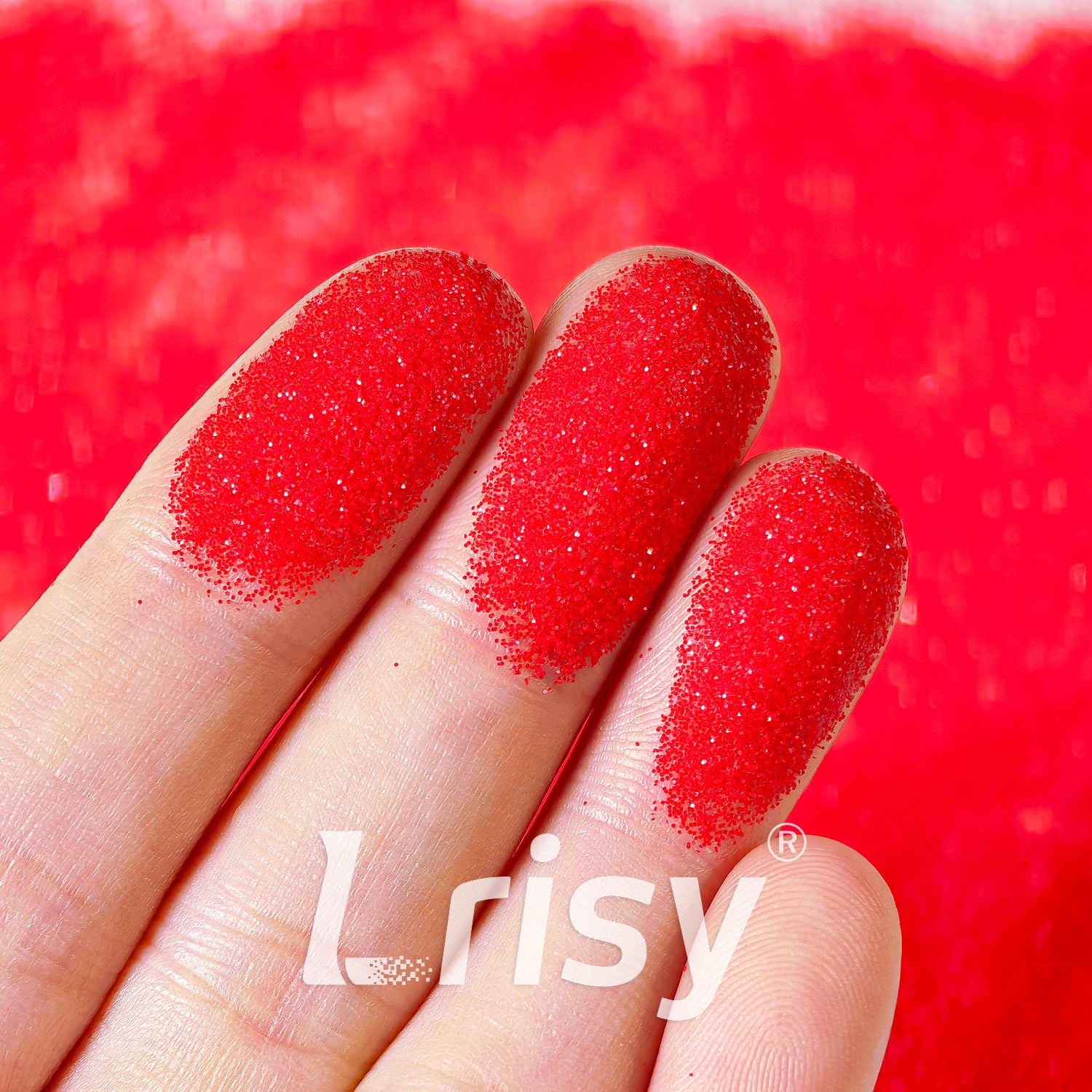 0.2mm Flag Red Pure Color Glitter B0309