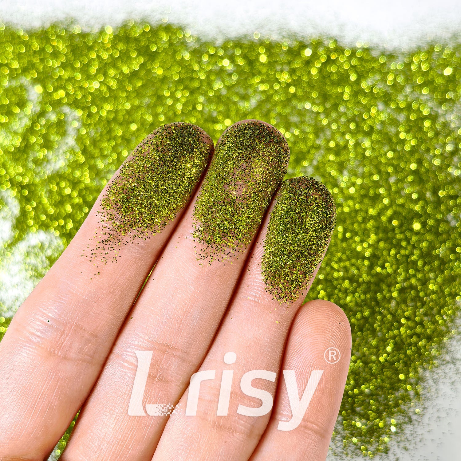 0.2mm Gold Green Pure Color Glitter B0611