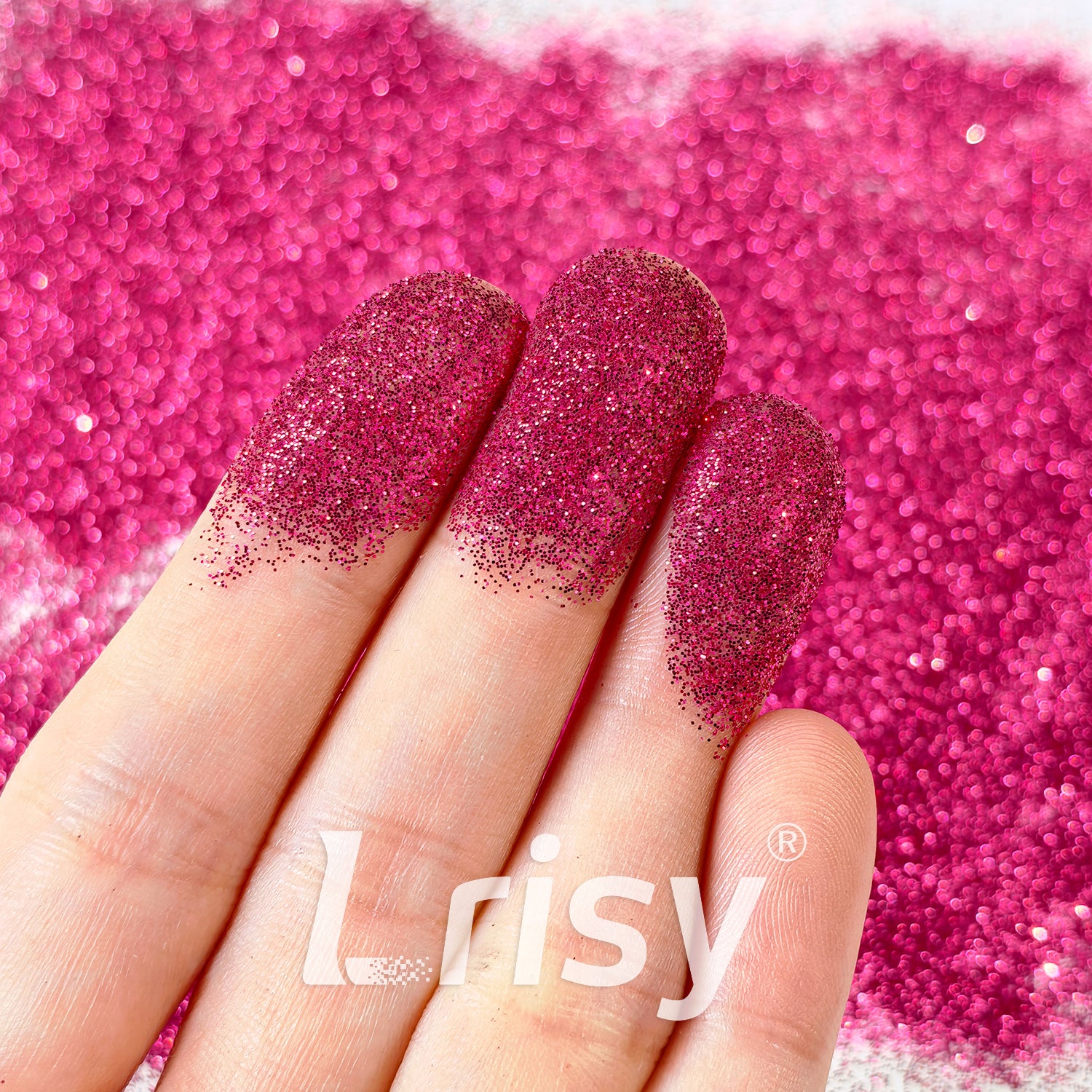 0.2mm Rose Red Pure Color Glitter B0907