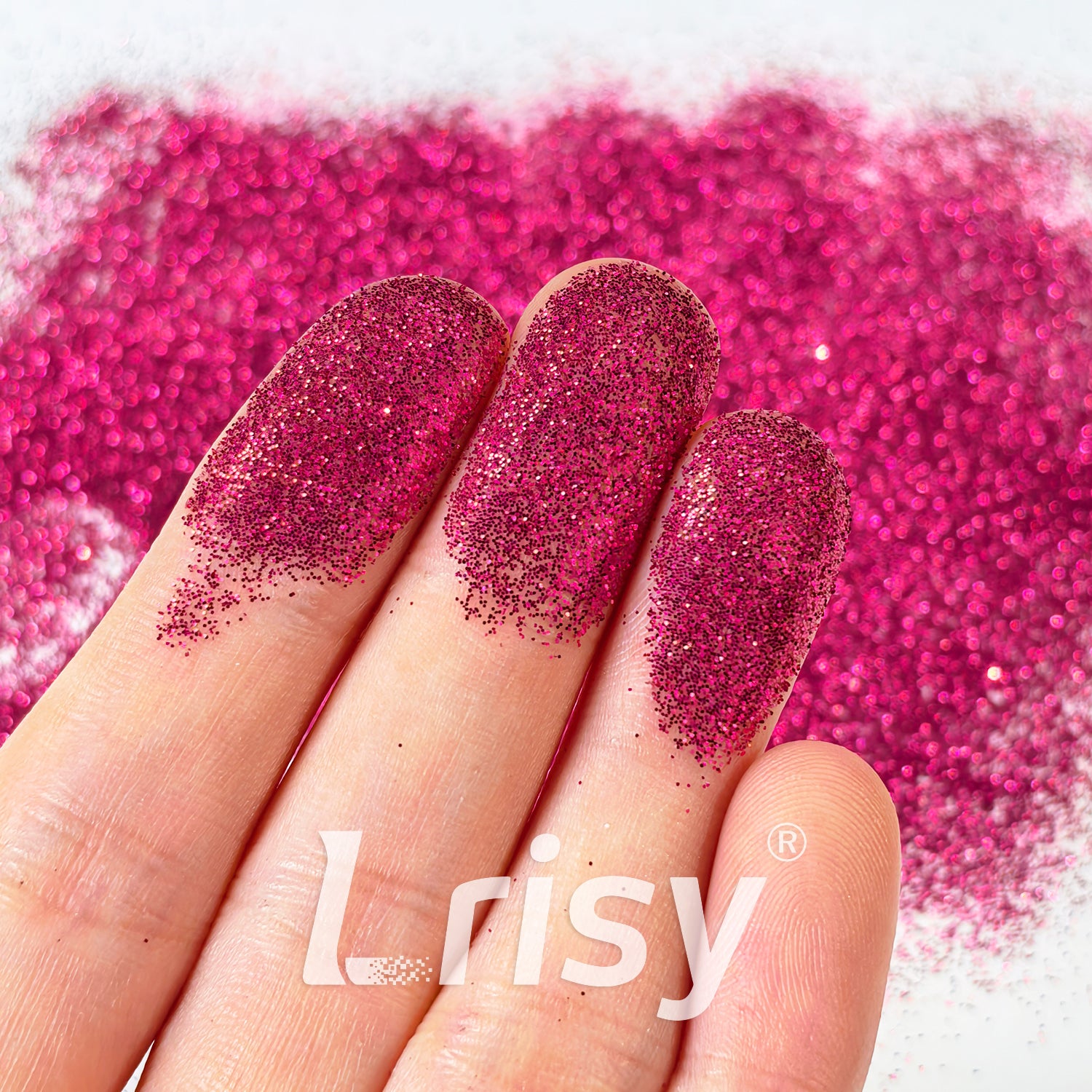 0.2mm Rose Red Pure Color Glitter B0912