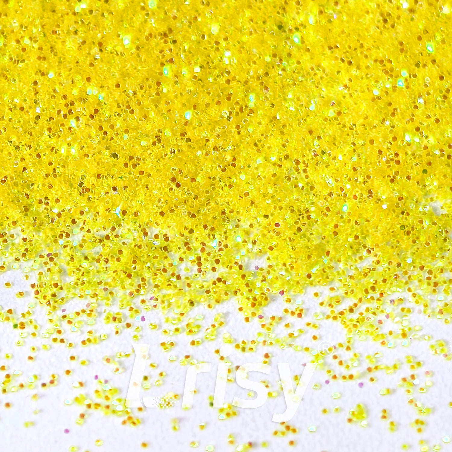 0.2mm Iridescent Translucent Lemon Yellow Glitter C012A