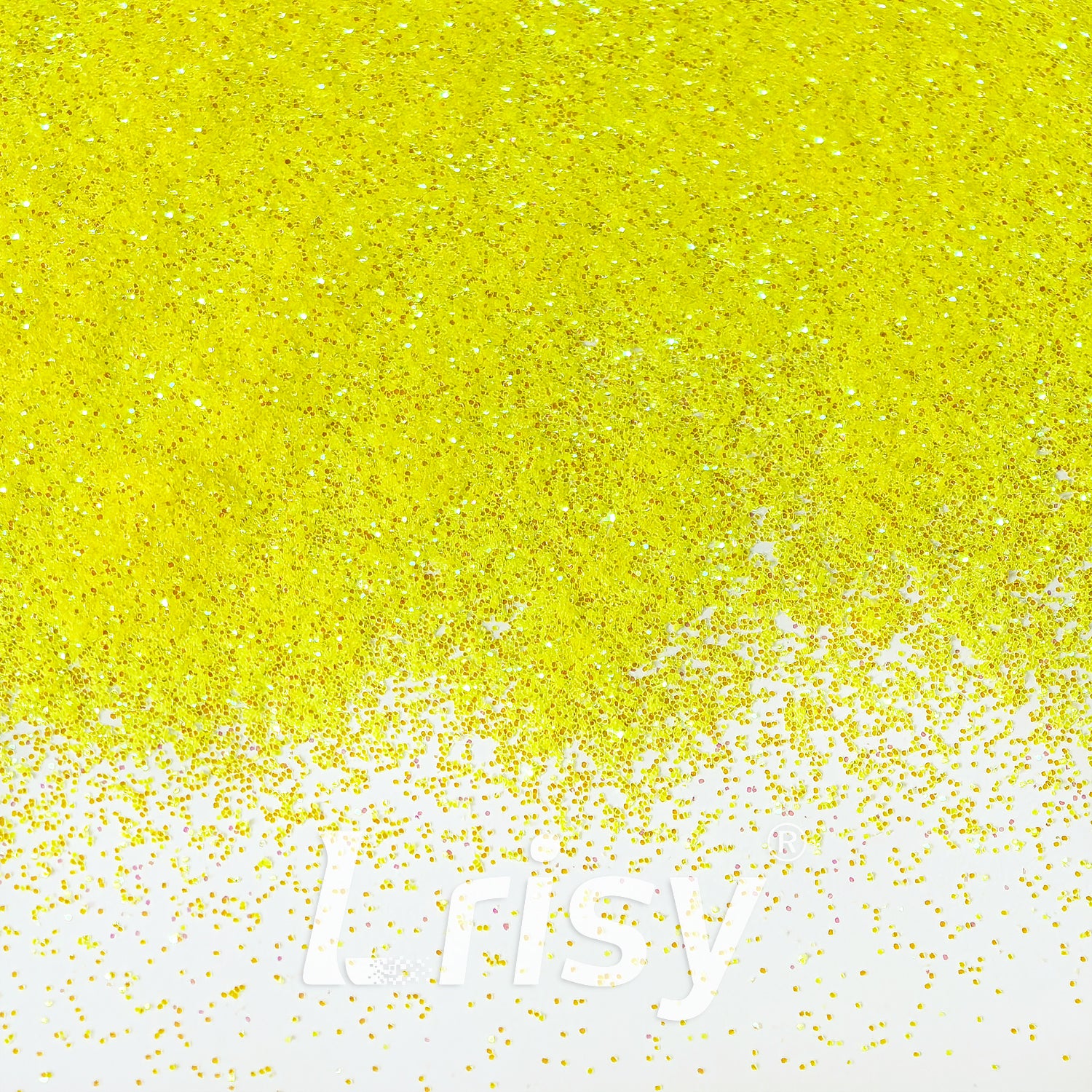 0.2mm Iridescent Translucent Fluorescent Yellow Glitter C050