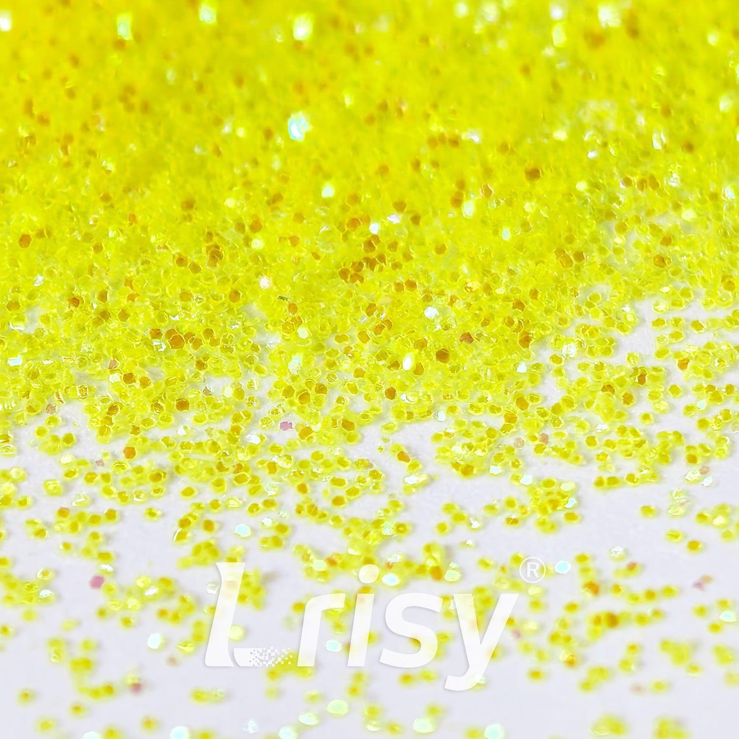 0.2mm Iridescent Translucent Fluorescent Yellow Glitter C050