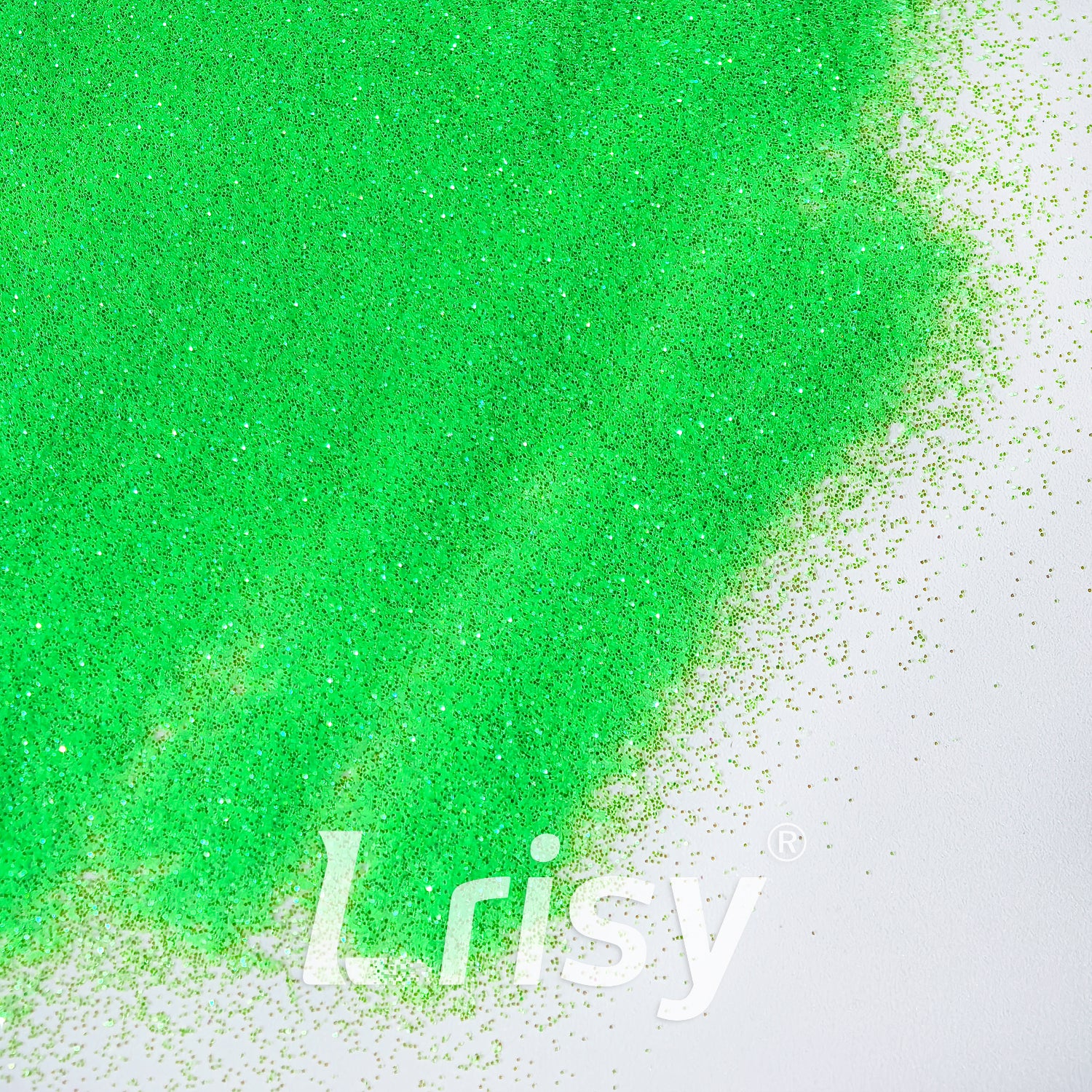 0.2mm Iridescent Translucent Fluorescent Green Glitter C051