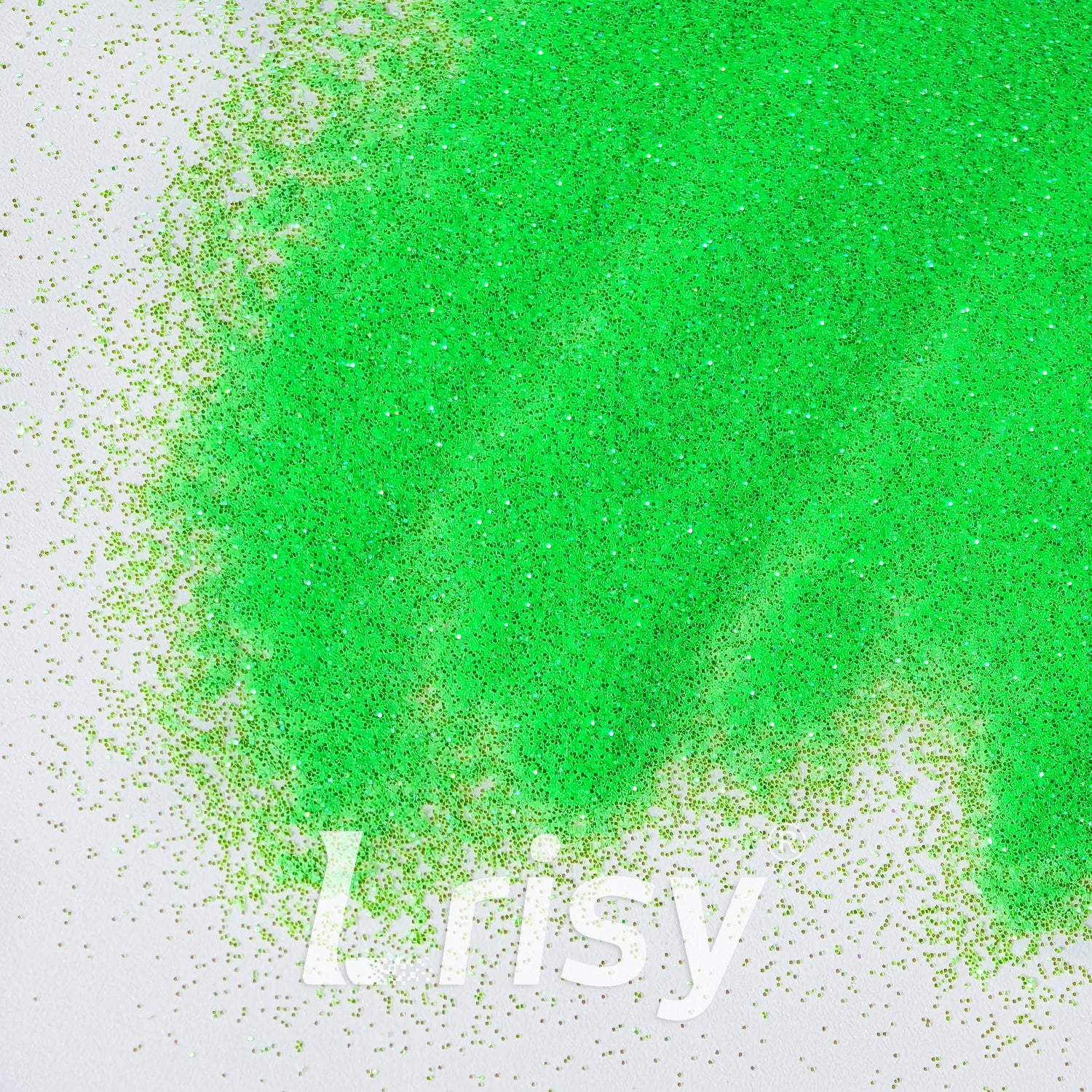 0.2mm Iridescent Translucent Fluorescent Green Glitter C051