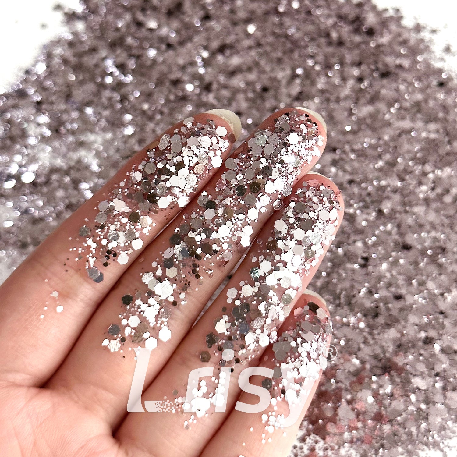 General Mixed Solvent Resistance Crystal Pale Pink Pure Color Glitter GH8508AC