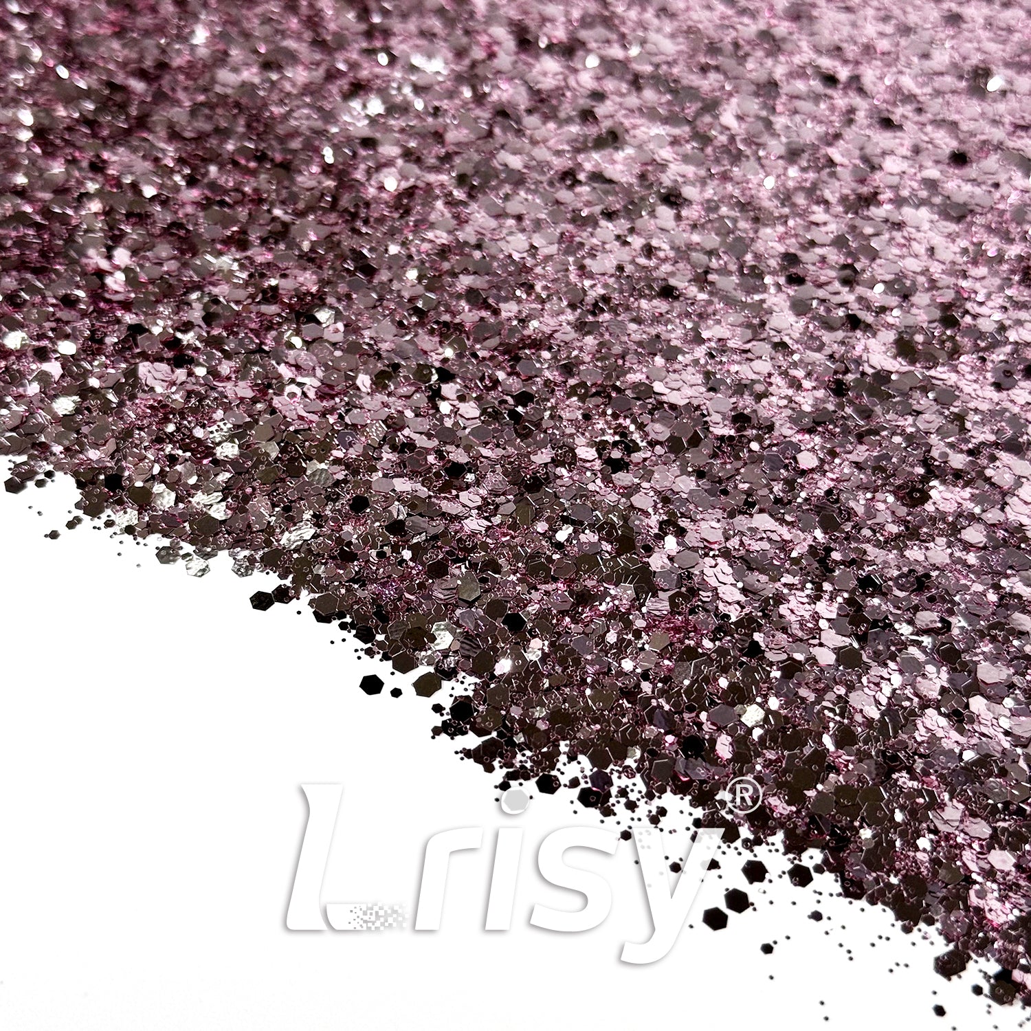 General Mixed Solvent Resistance Crystal Rose Pink Pure Color Glitter GH8509AC