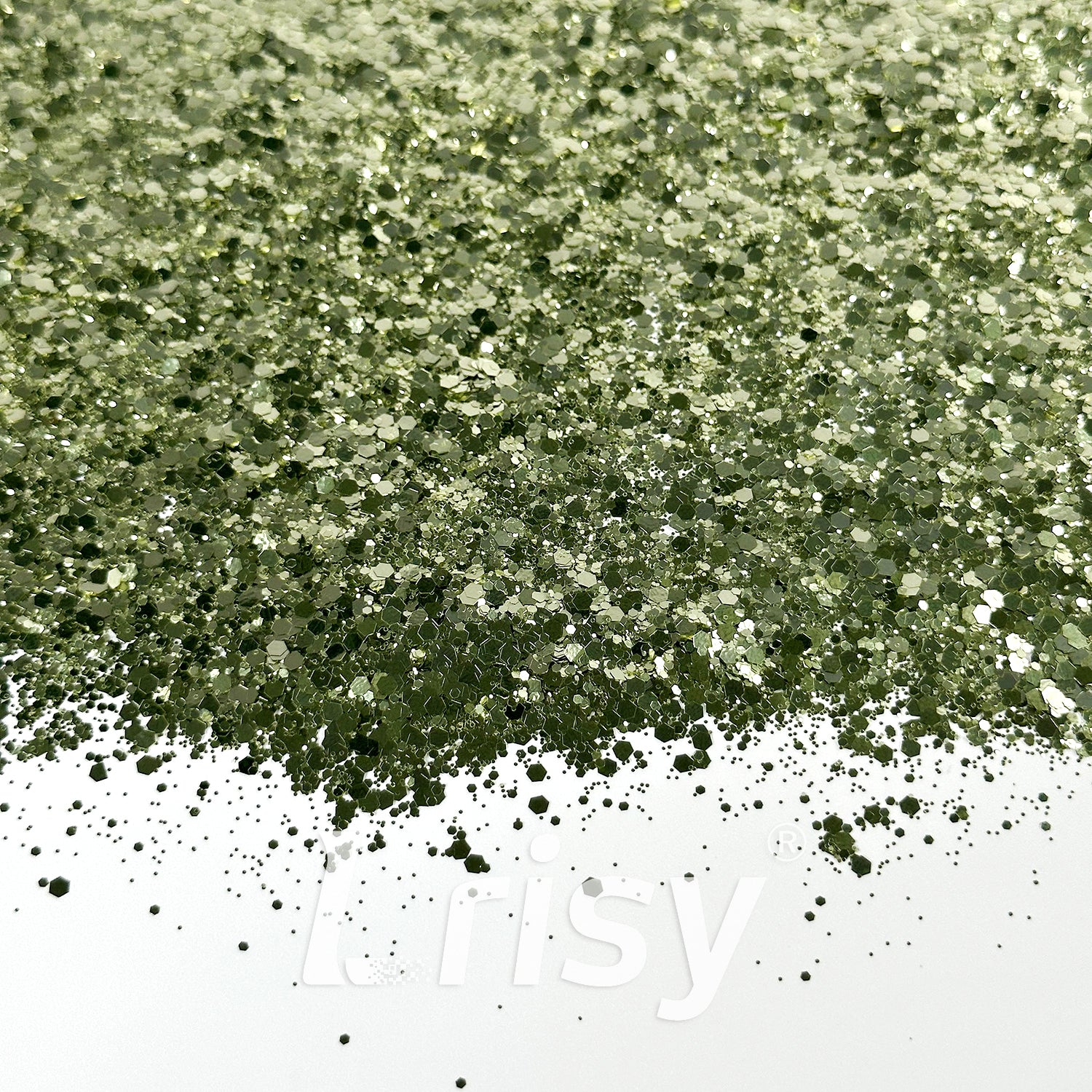 General Mixed Solvent Resistance Crystal Light Green Pure Color Glitter GH8513AC