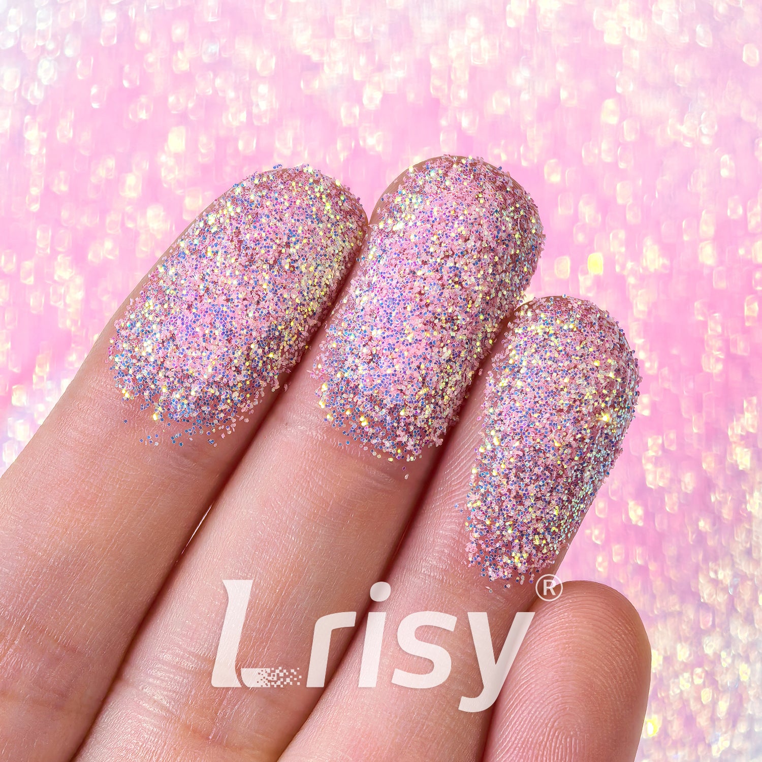 0.2mm High Brightness Translucent Iridescent Pink Glitter HB801