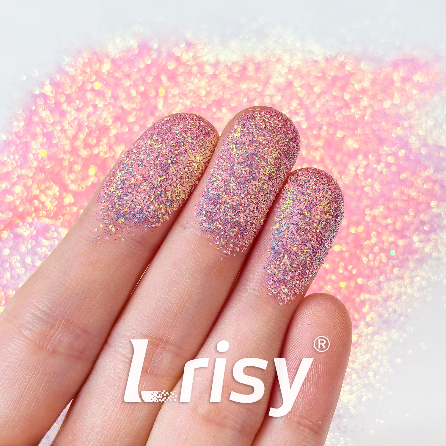 0.2mm High Brightness Translucent Iridescent Rose Pink Glitter HB802