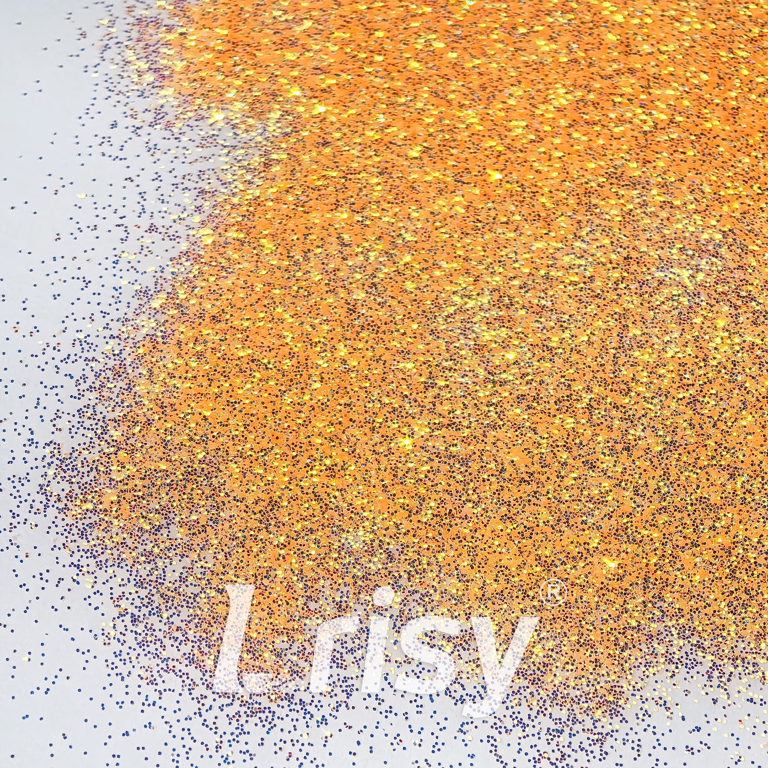 0.2mm High Brightness Translucent Iridescent Orange Glitter HB804