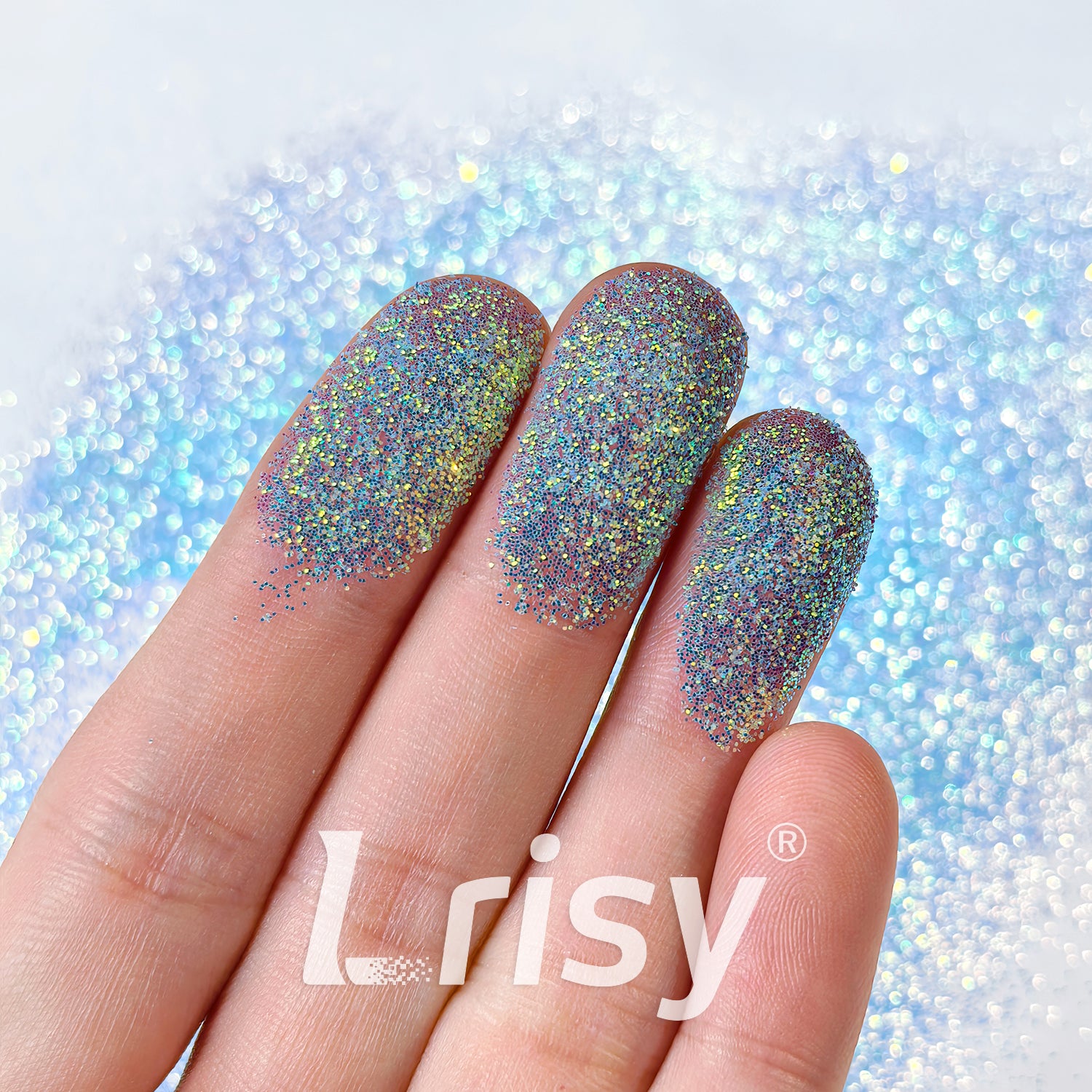 0.2mm High Brightness Translucent Iridescent Sky Blue Glitter HB807