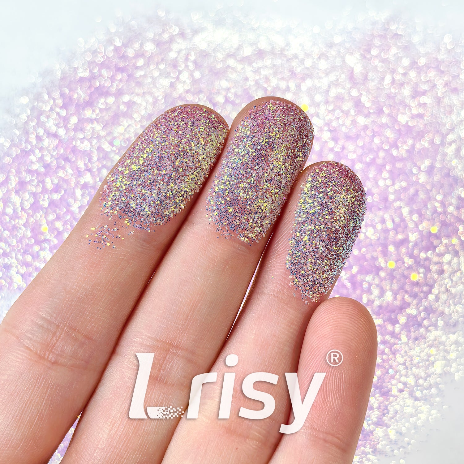 0.2mm High Brightness Translucent Iridescent Light Purple Glitter HB809