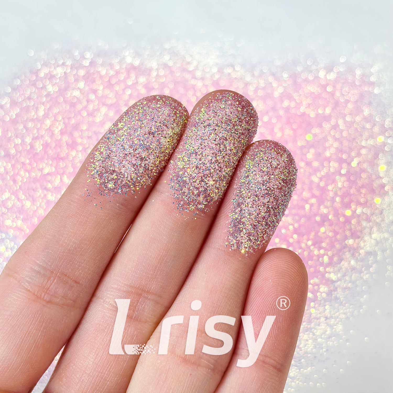 0.2mm High Brightness Translucent Iridescent Light Pink Glitter HB810