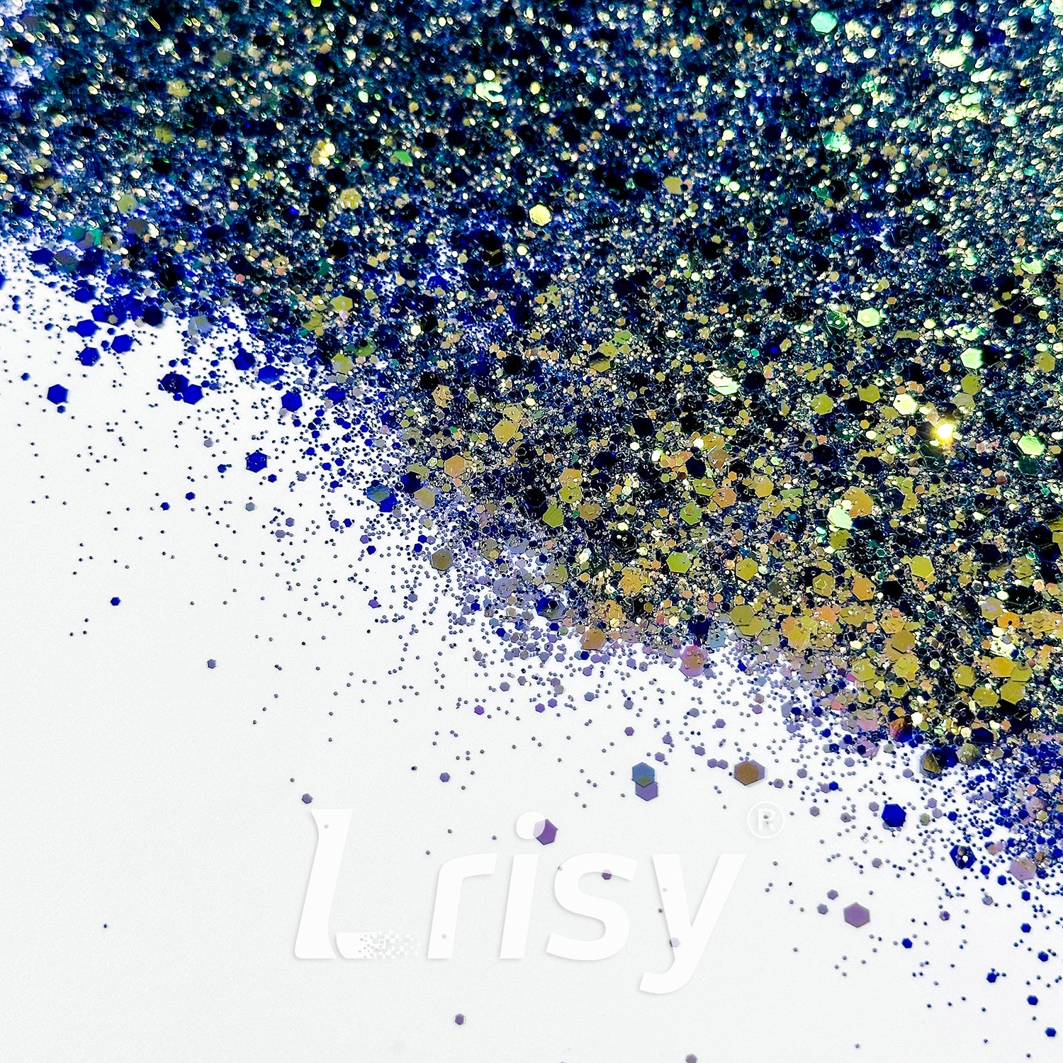 General Mixed High Brightness Blue Color Shift Glitter 1901