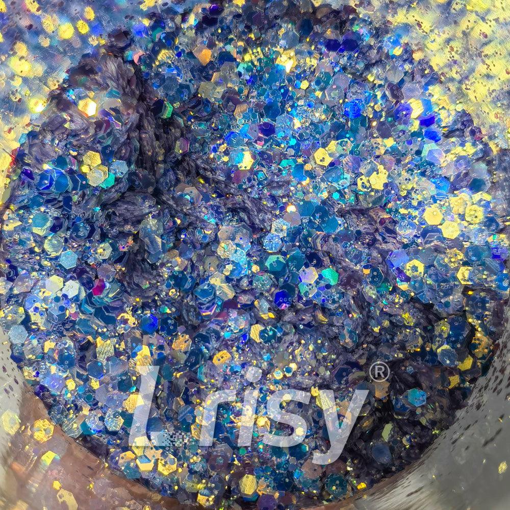 General Mixed Holographic and Iridescent Purple Glitter 7309 – Lrisy