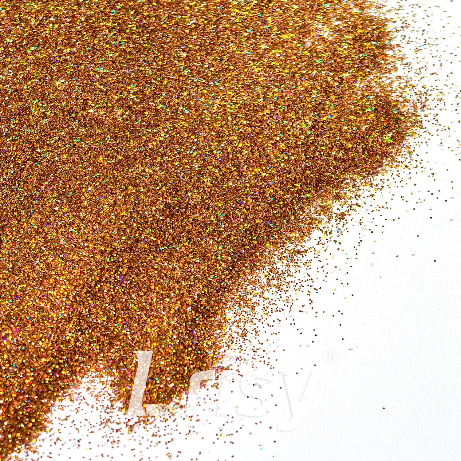 0.2mm Holographic Golden Brown Hexagon Glitter LB0201