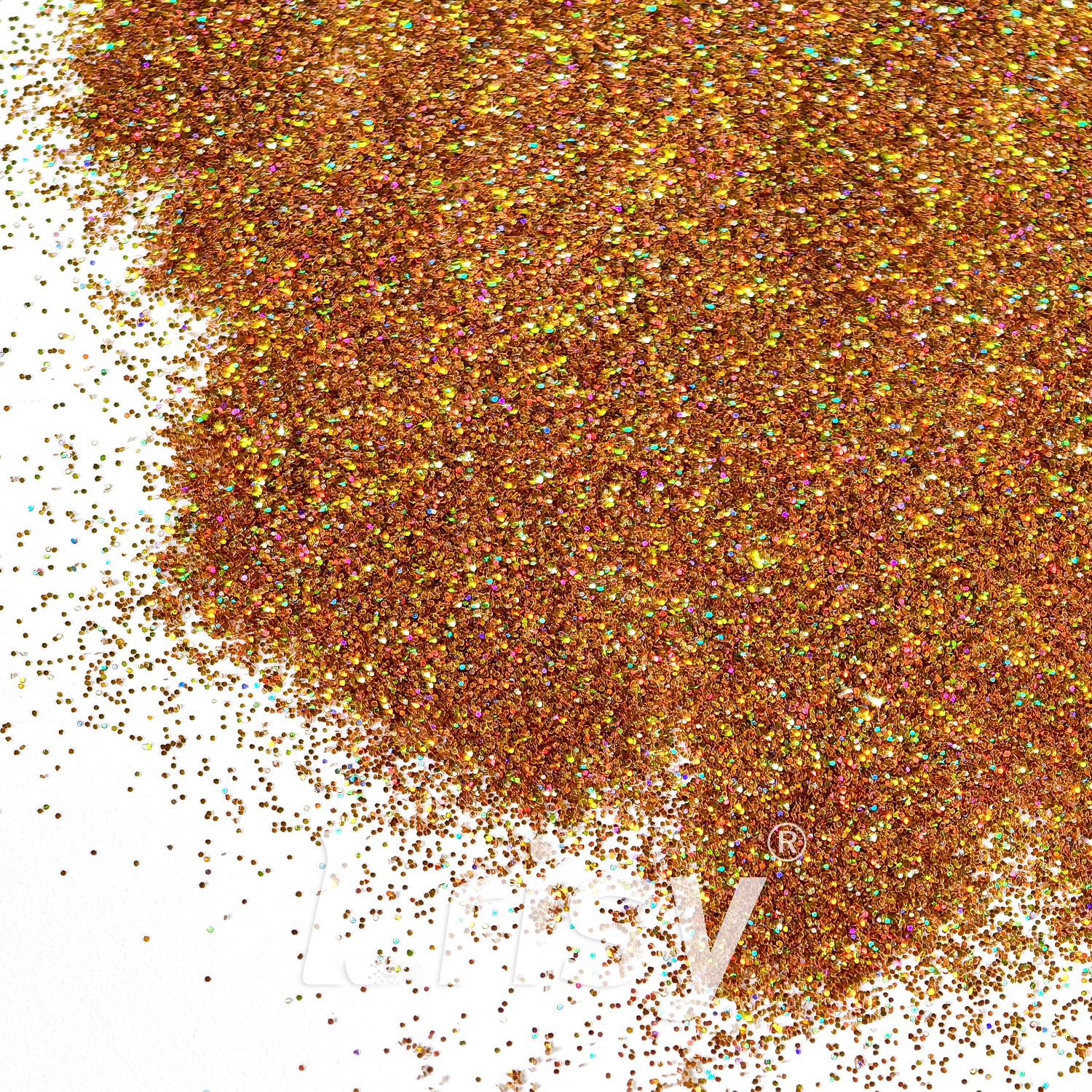 0.2mm Holographic Golden Brown Hexagon Glitter LB0201