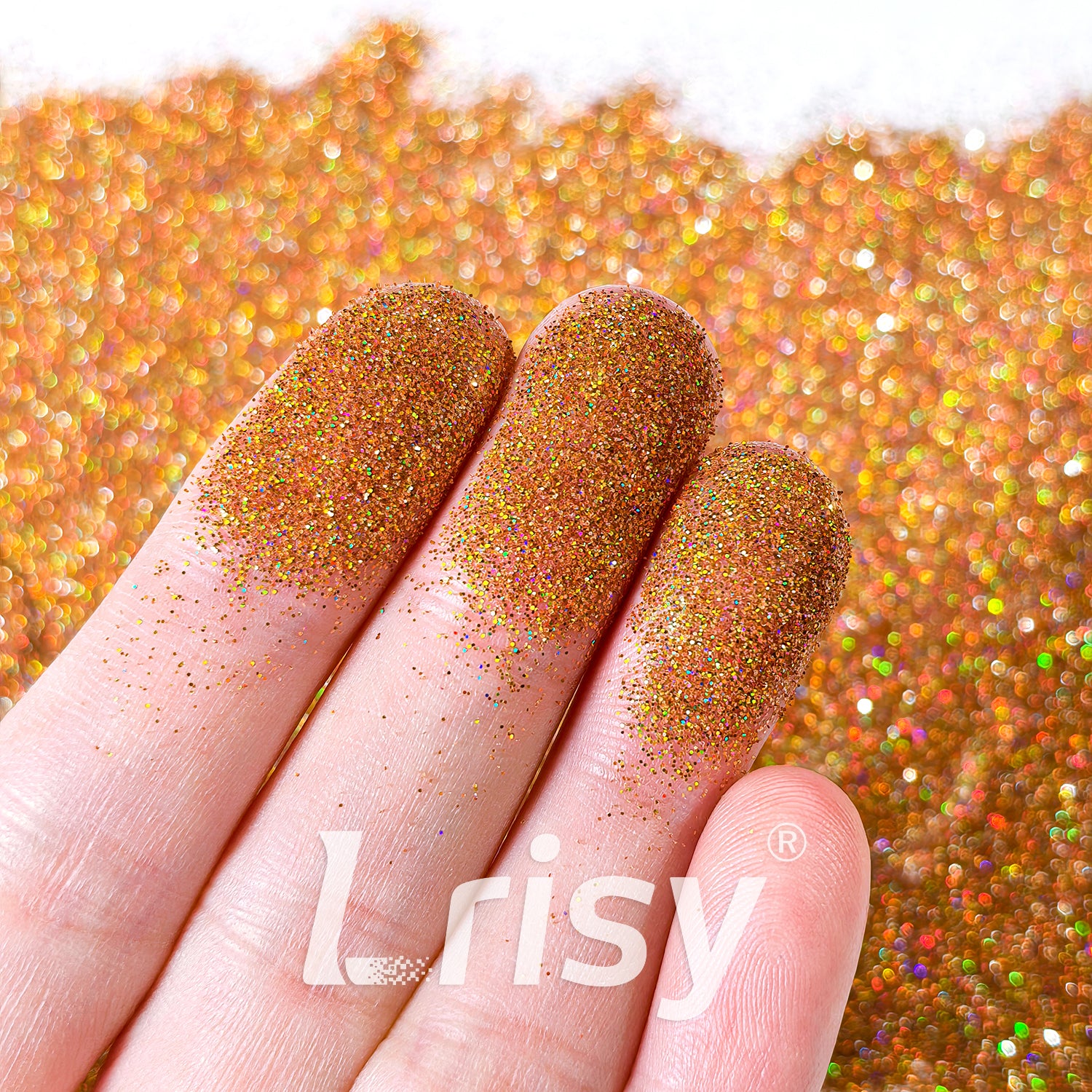 0.2mm Holographic Golden Brown Hexagon Glitter LB0201