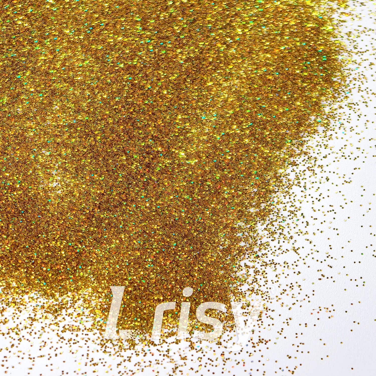 0.2mm Holographic Gold Hexagon Glitter LB0210A