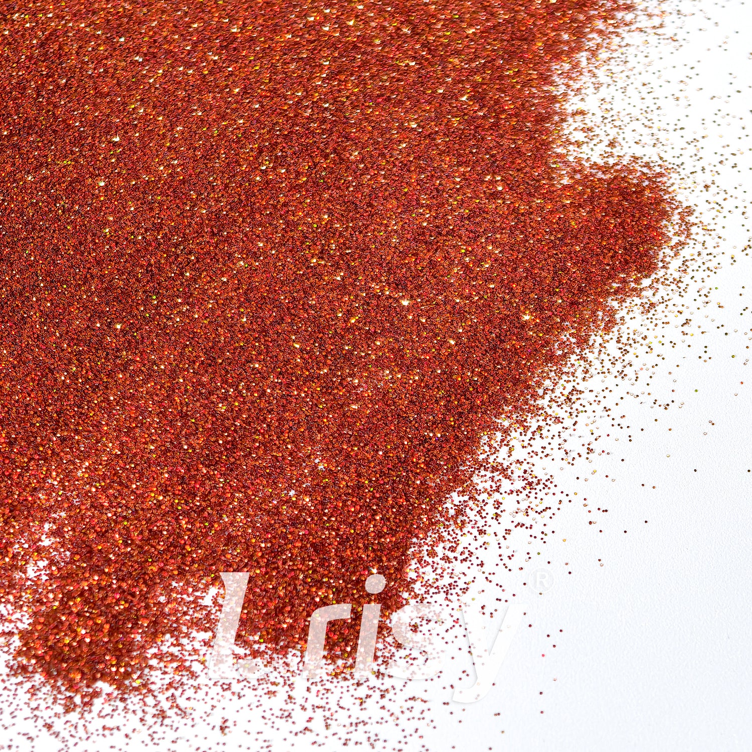 0.2mm Holographic Orange Red Hexagon Glitter LB0400