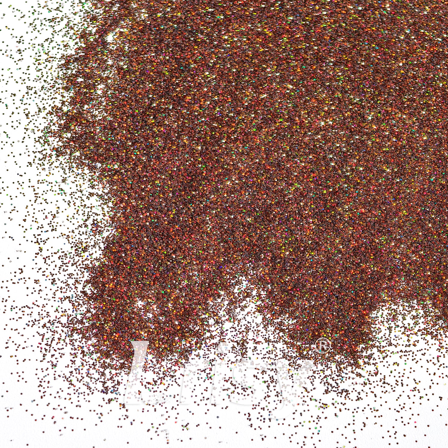 0.2mm Holographic Coffee Brown Hexagon Glitter LB0406