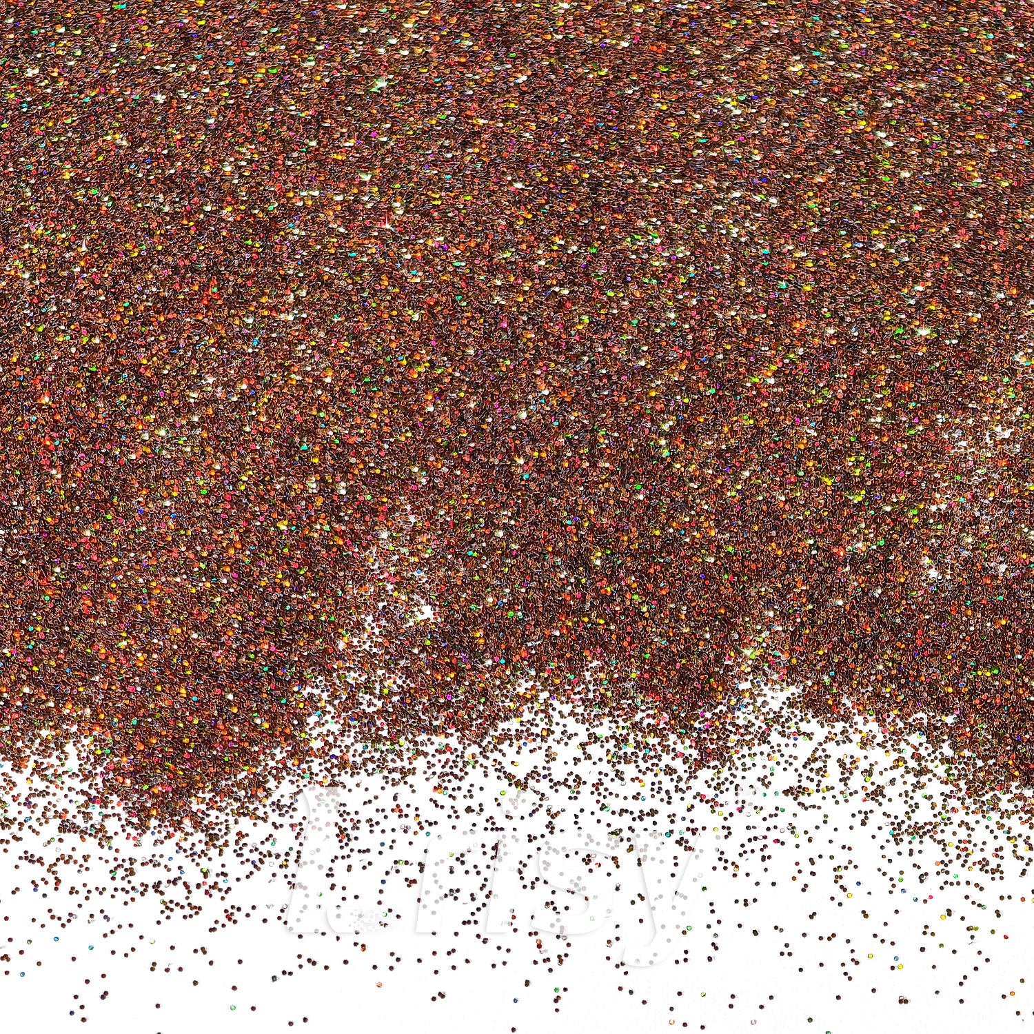 0.2mm Holographic Coffee Brown Hexagon Glitter LB0406