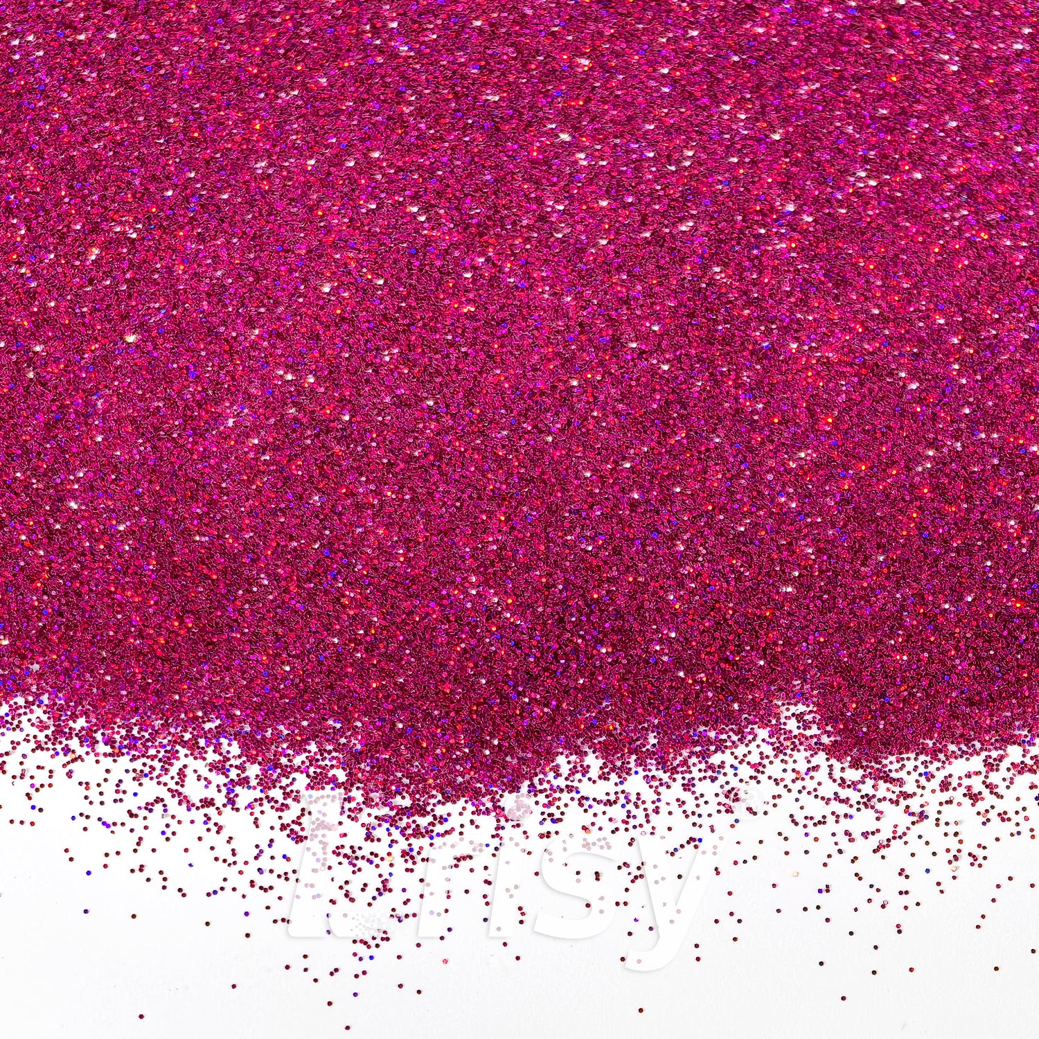 0.2mm Holographic Deep Rose Red Hexagon Glitter LB0900