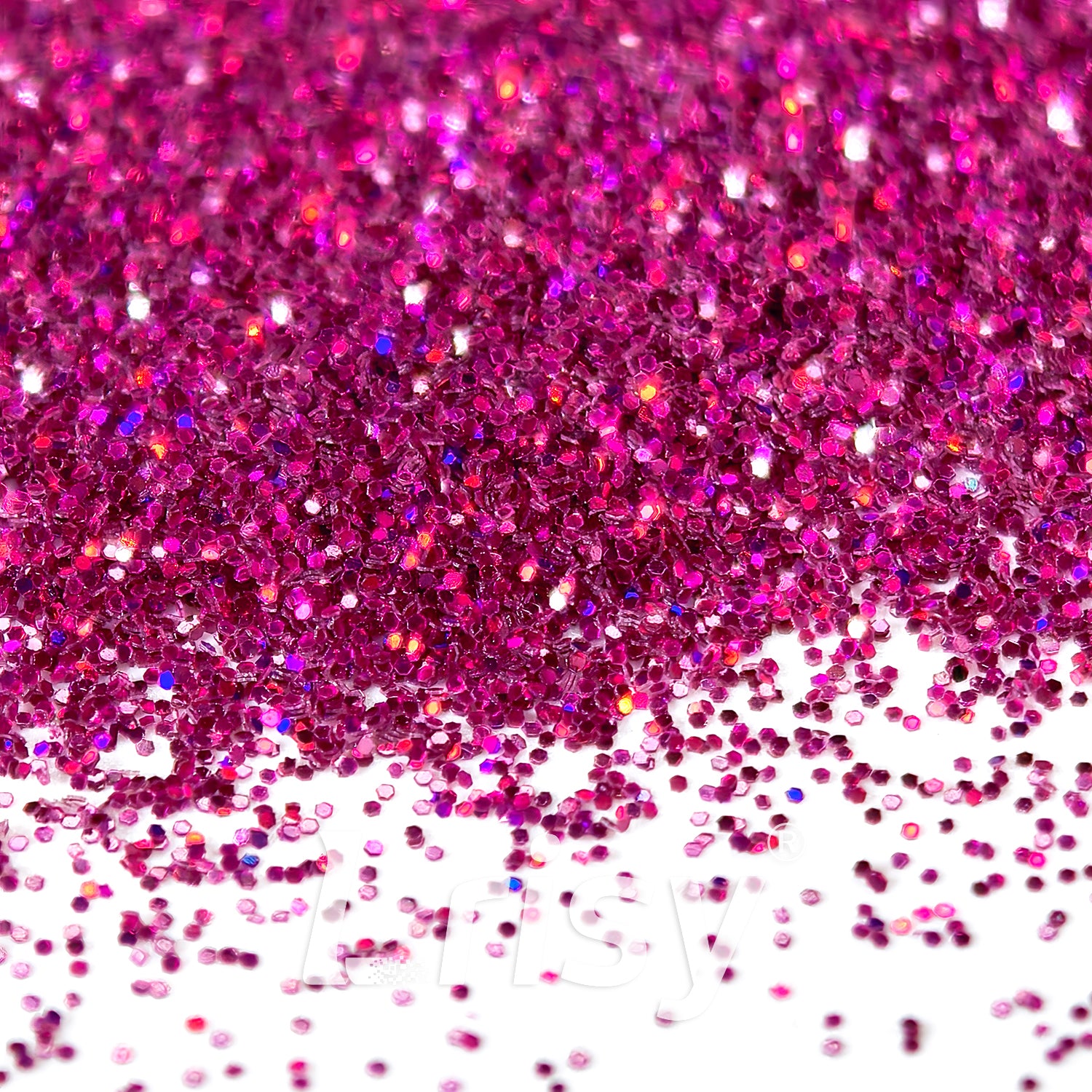 0.2mm Holographic Deep Rose Red Hexagon Glitter LB0900