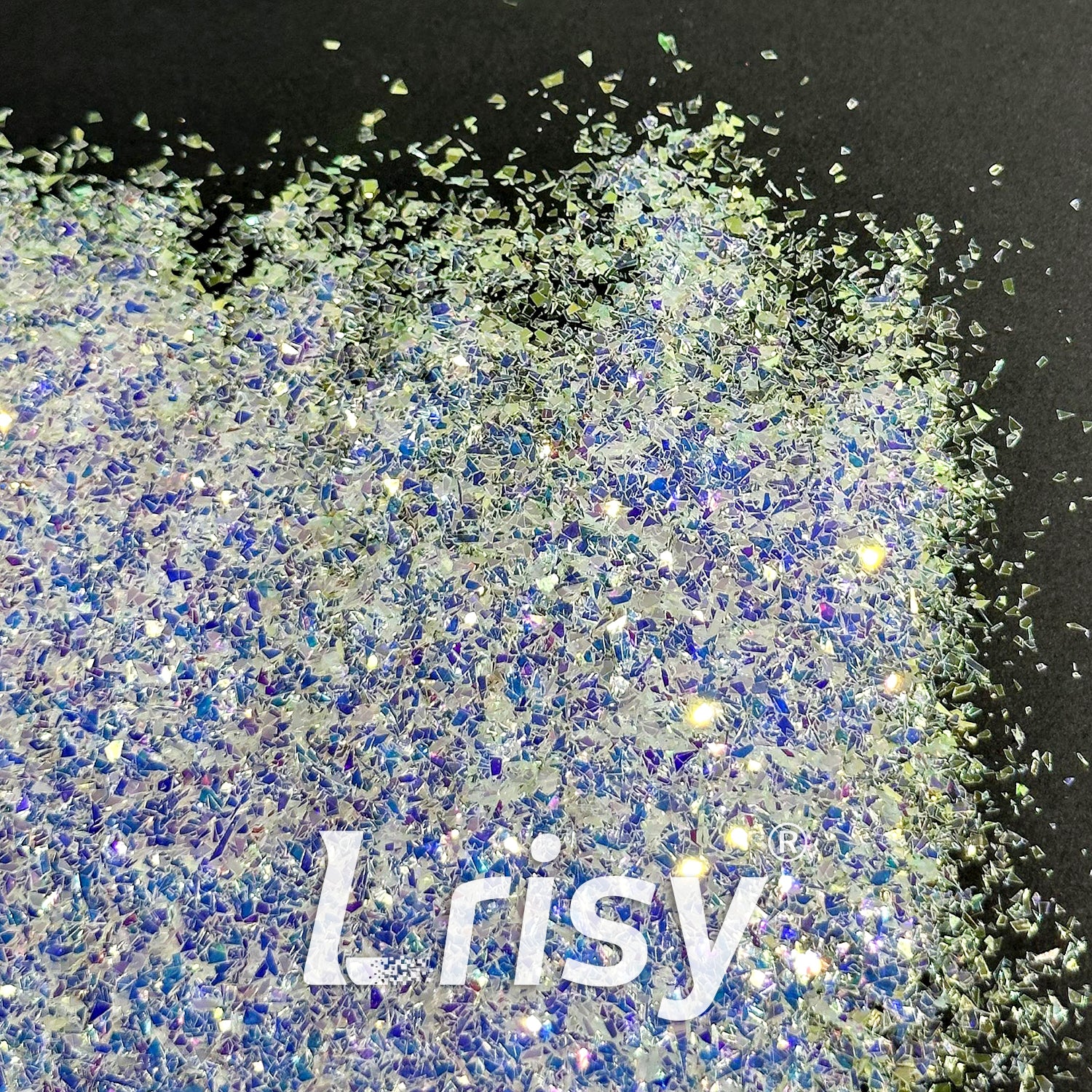 High Brightness Bluish Violet Blue Glitter Flakes Shard NIB 2X2