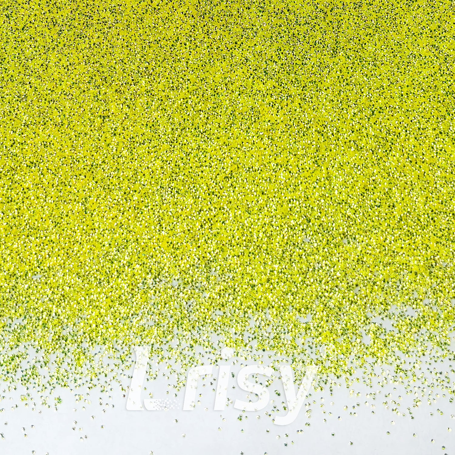 0.4mm Fluorescent Yellow 3D Bubble Translucent Glitter C-PPE322