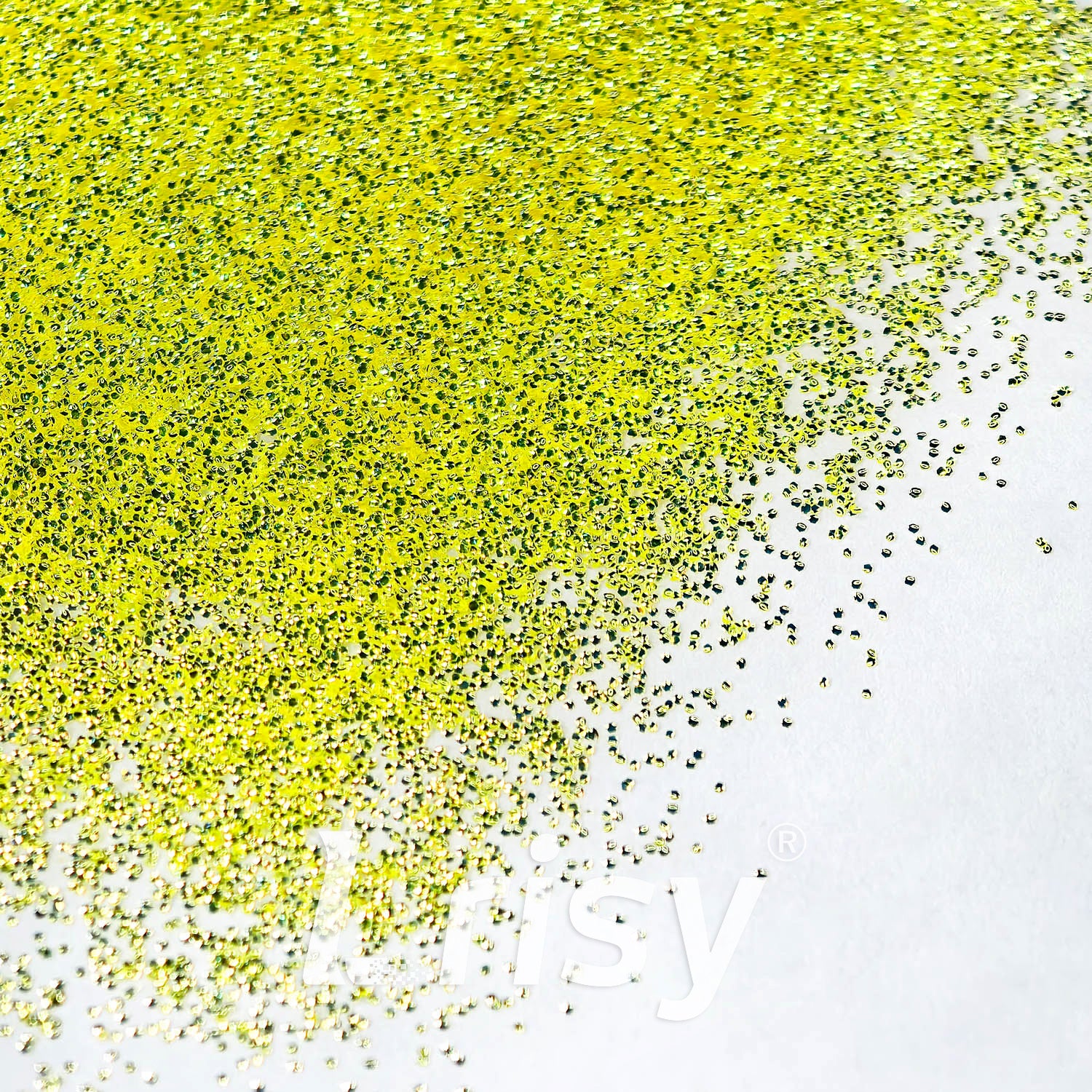 0.4mm Fluorescent Yellow 3D Bubble Translucent Glitter C-PPE322