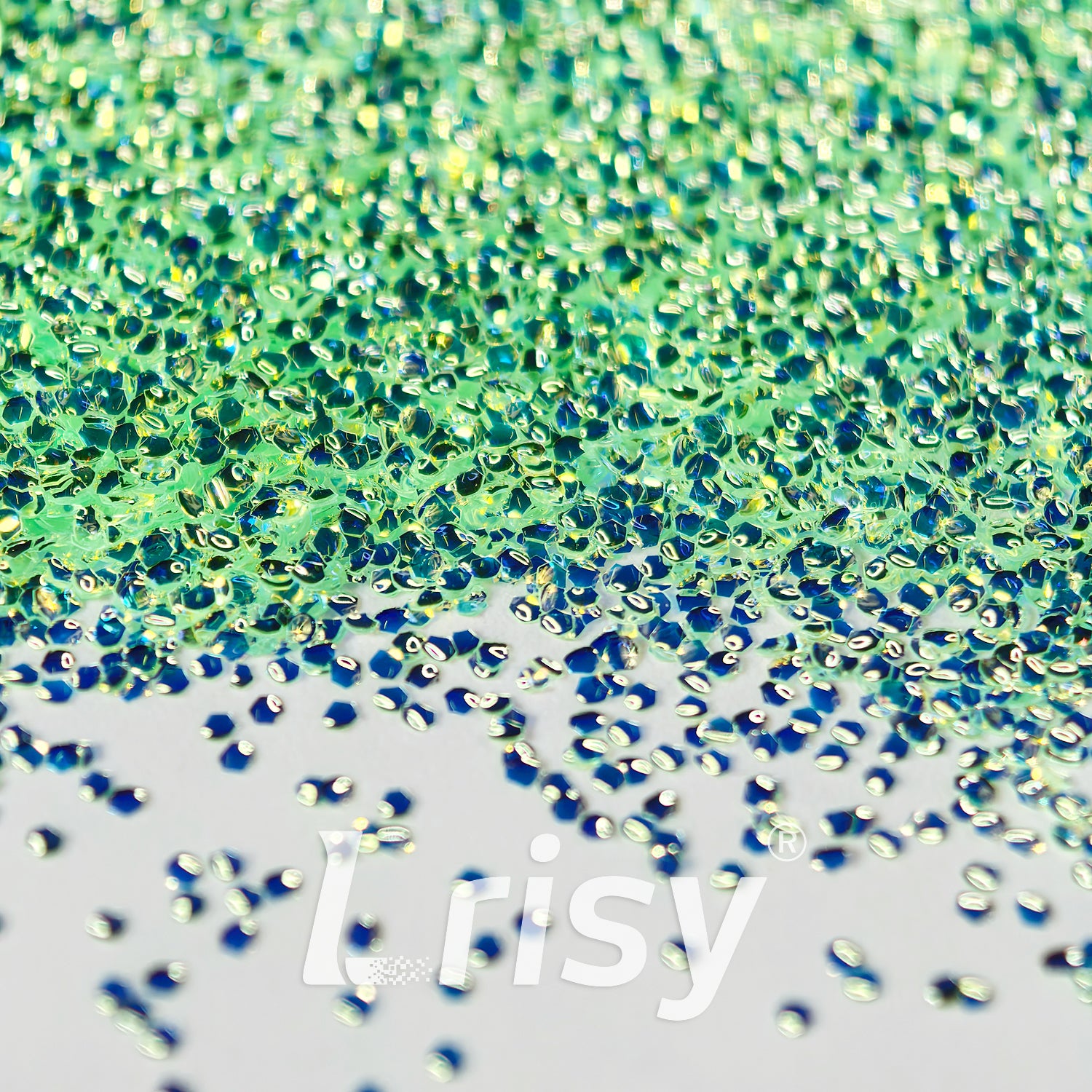 1mm Grass Green 3D Bubble Translucent Glitter C-PPE323