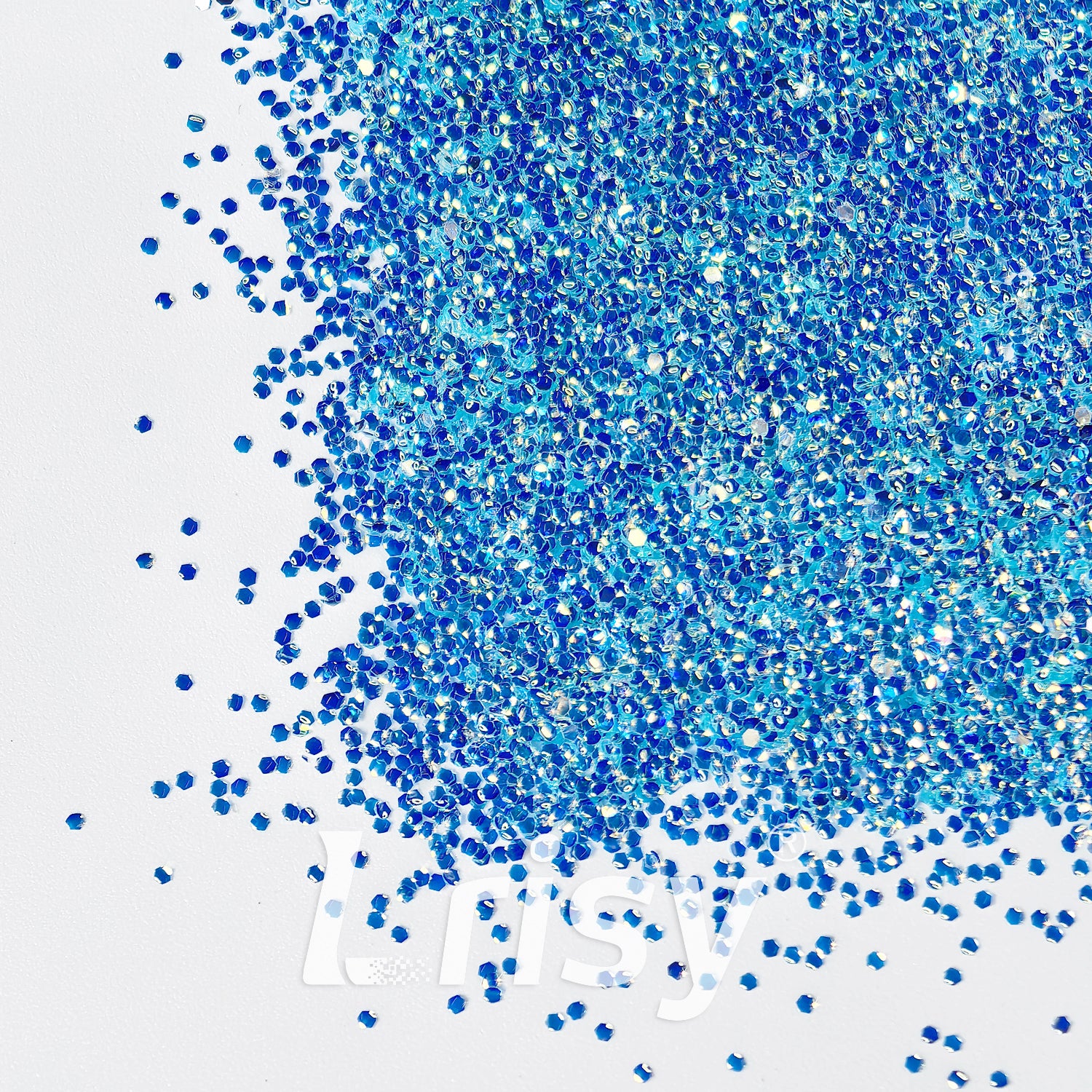 1mm Sky Blue 3D Bubble Translucent Glitter C-PPE324