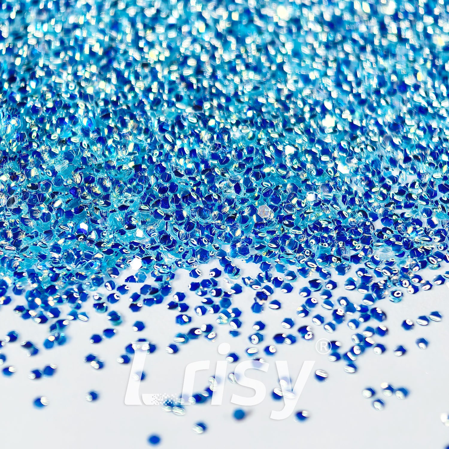 1mm Sky Blue 3D Bubble Translucent Glitter C-PPE324